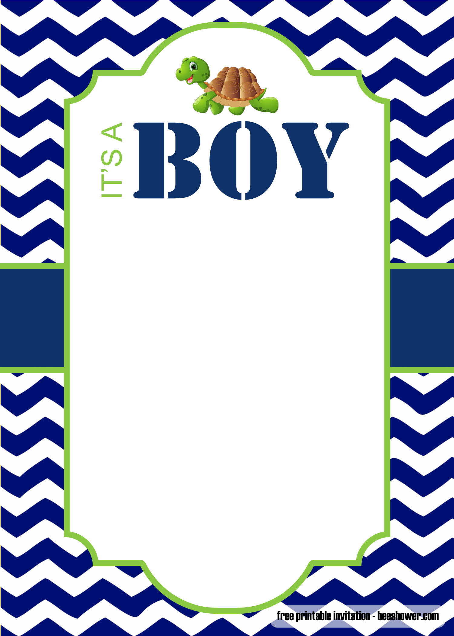baby shower invitation template for a boy
