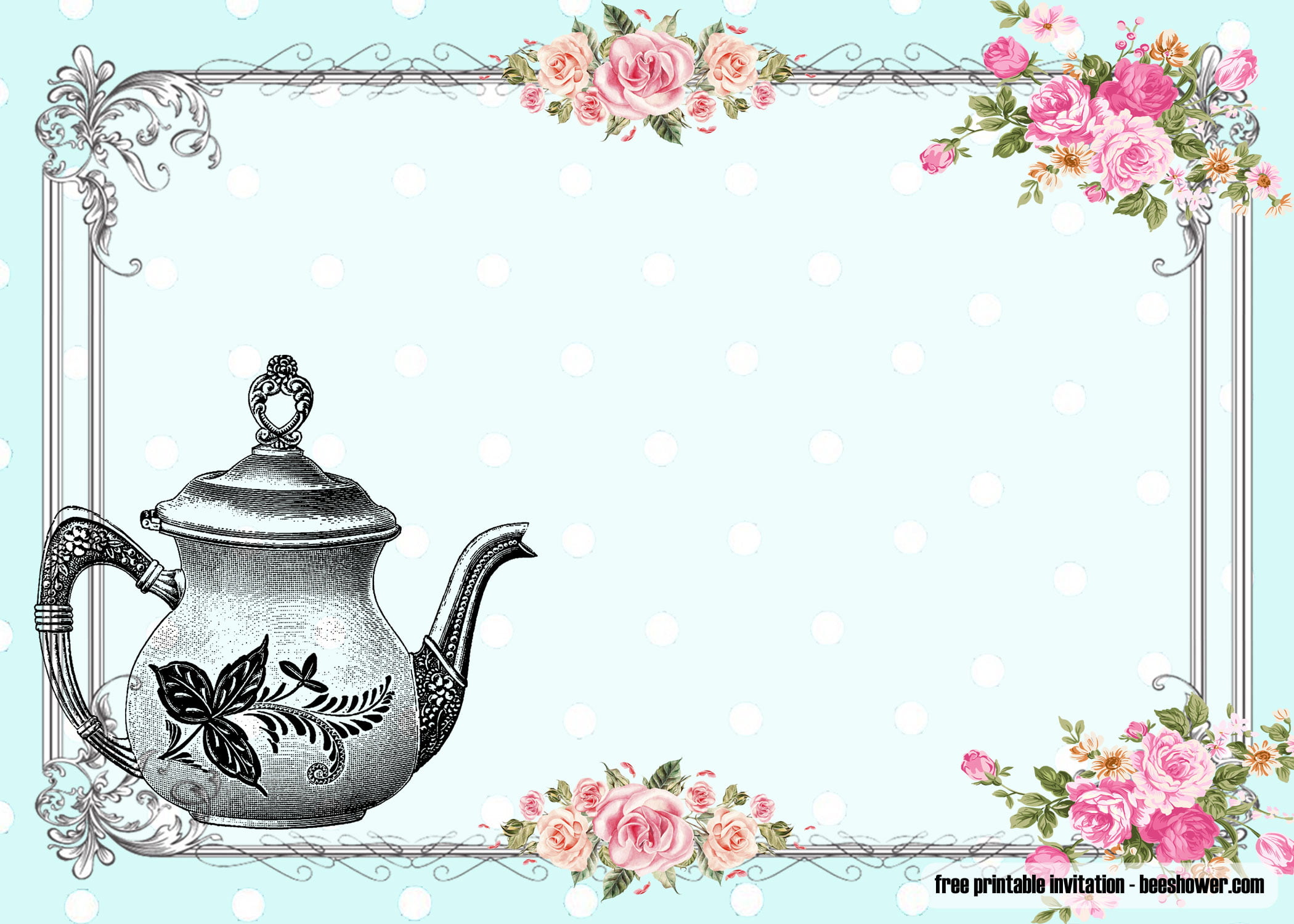 tea-party-invitations-templates-free