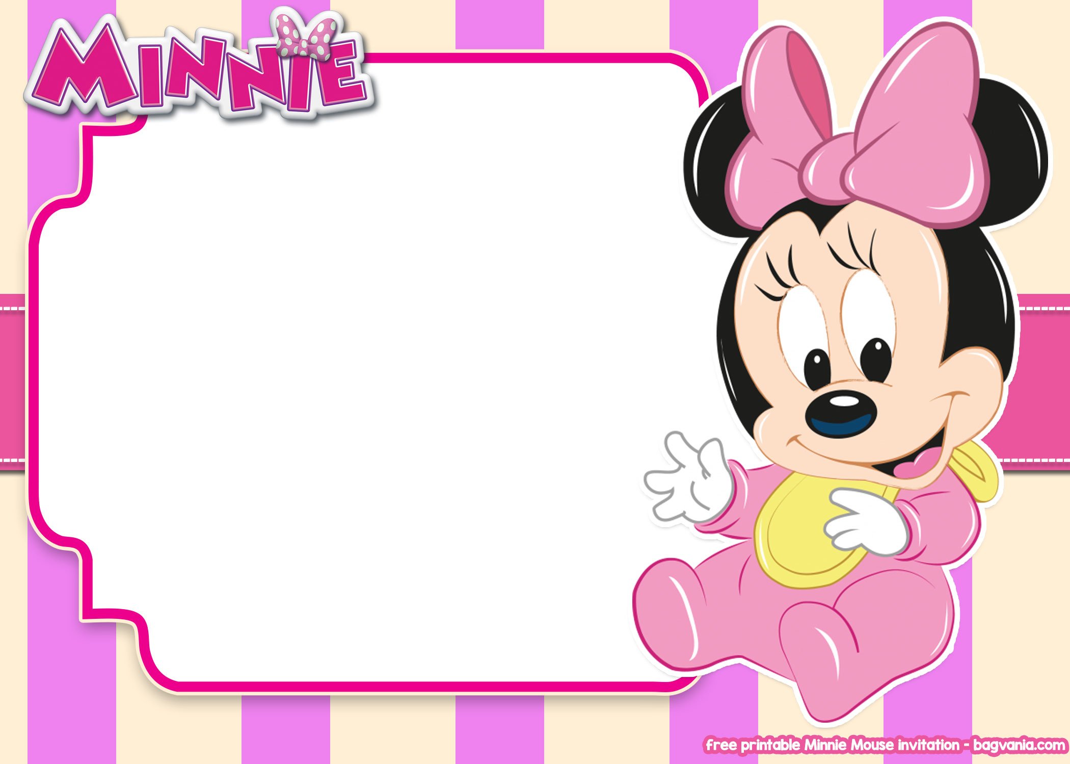 14+ FREE Printable Minnie Mouse All Ages Invitation TemplatesFREE