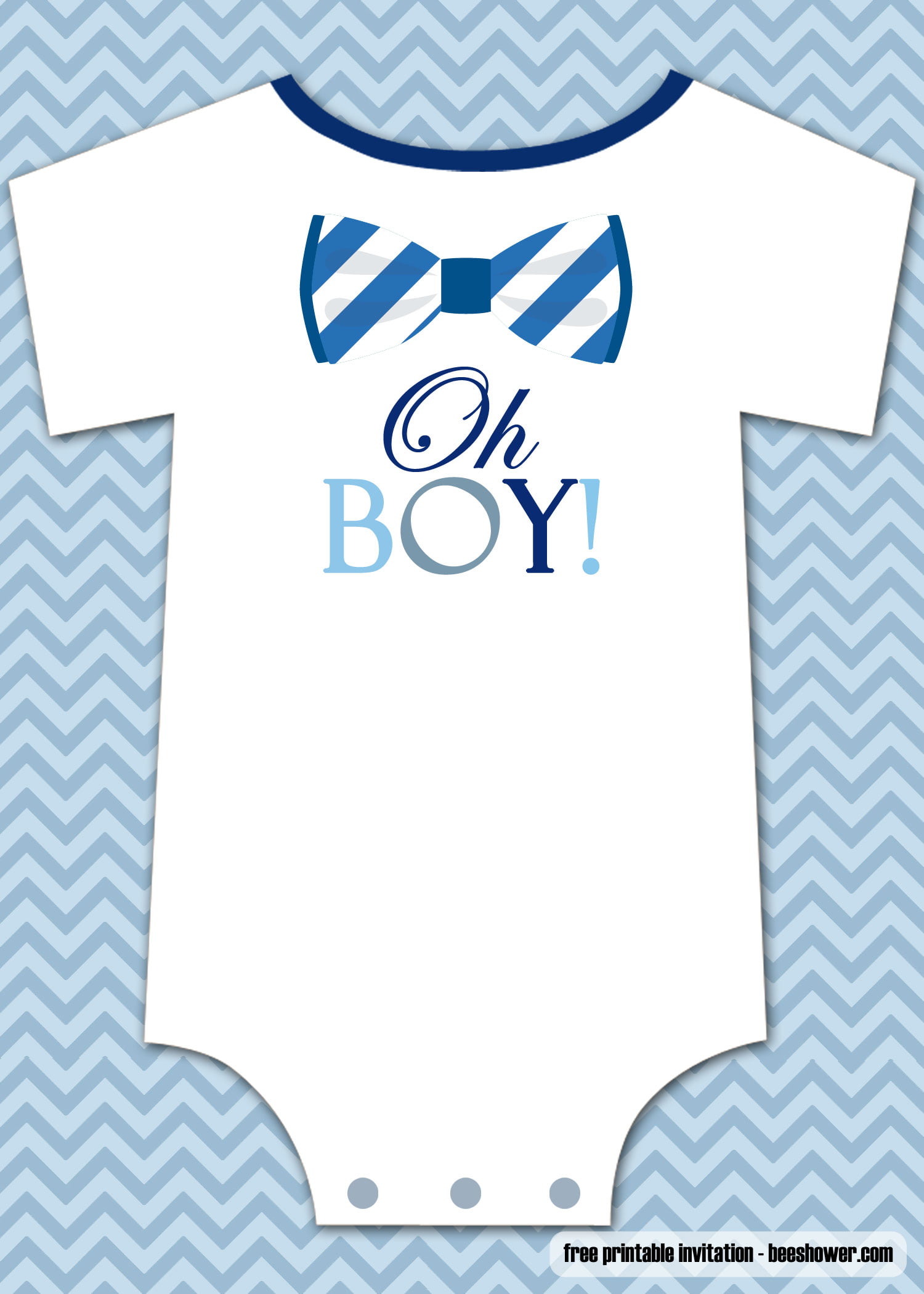 FREE Bow Tie Baby Shower Invitations Templates Download Hundreds FREE