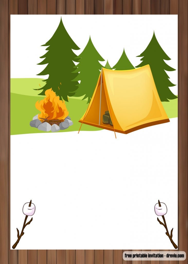 FREE Printable Outdoor Camping Birthday Invitation TemplatesFREE PRINTABLE Birthday Invitation