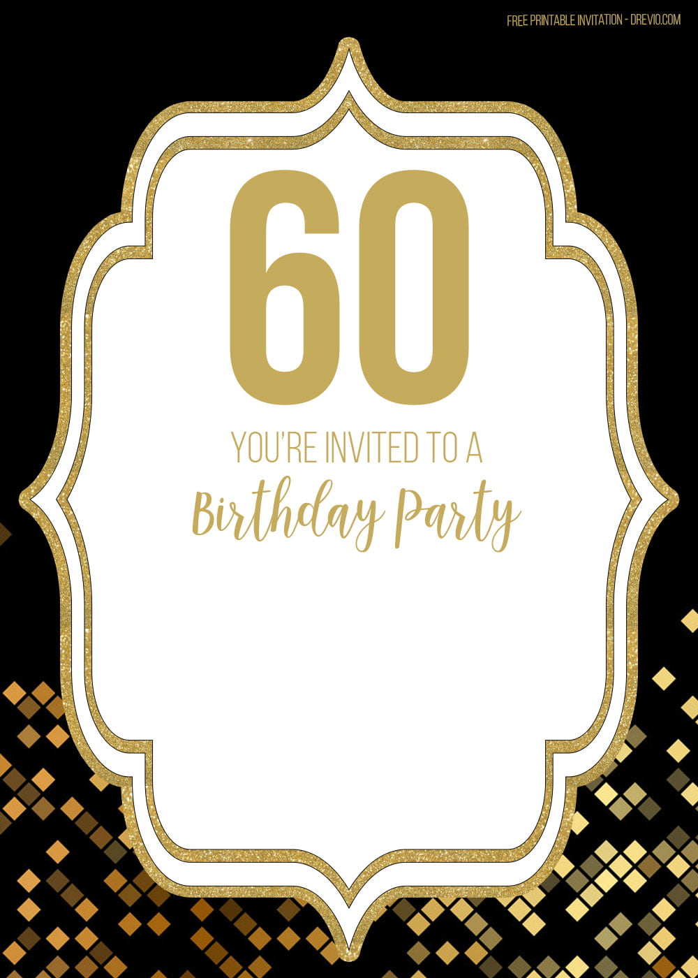 FREE-60th-Birthday-invitation-template-Simple – FREE Invitation Templates – Drevio