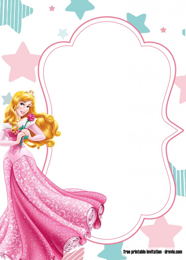 FREE Printable Princess Birthday Invitation Templates Barbie and
