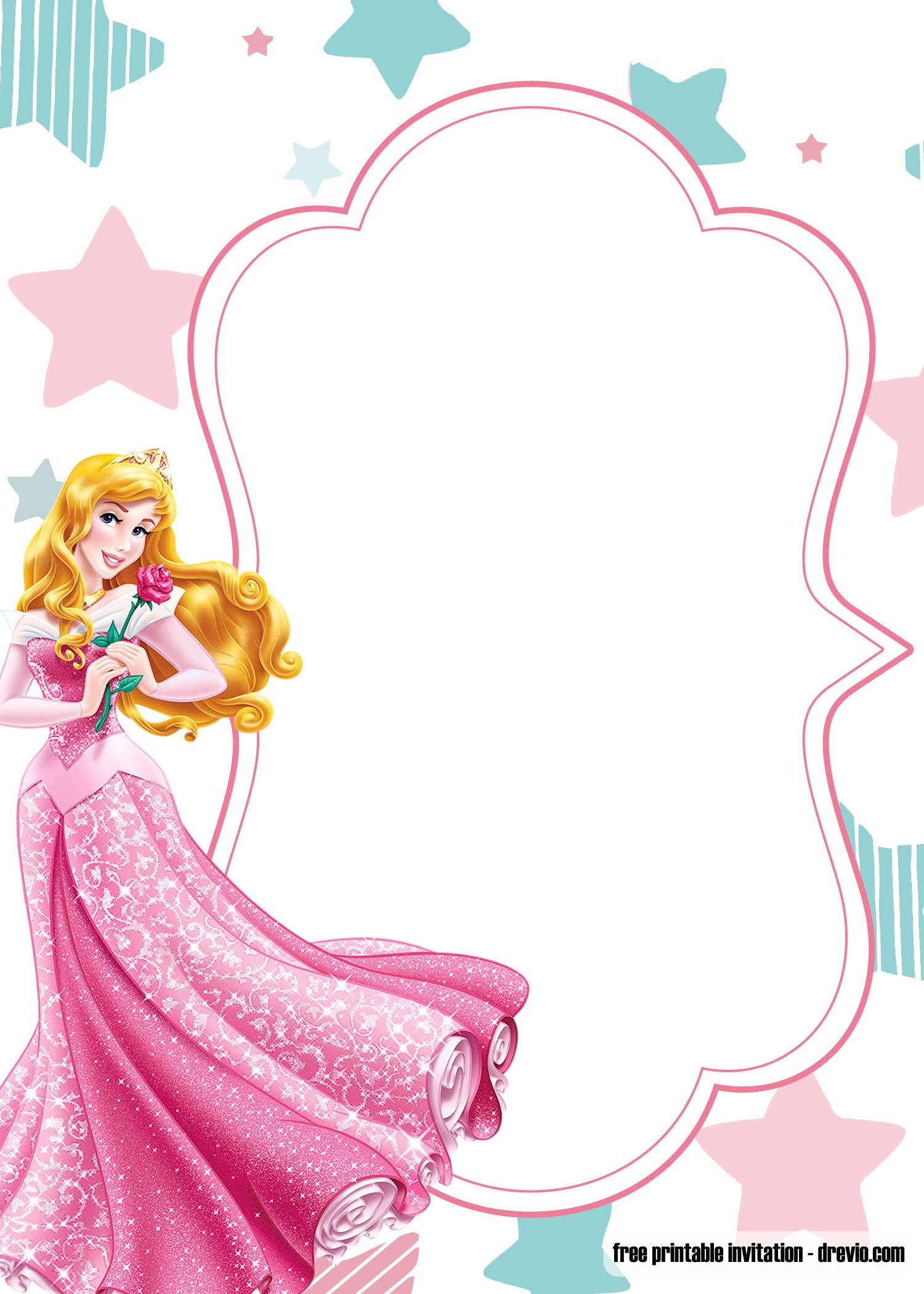 Princess Card Printable Free