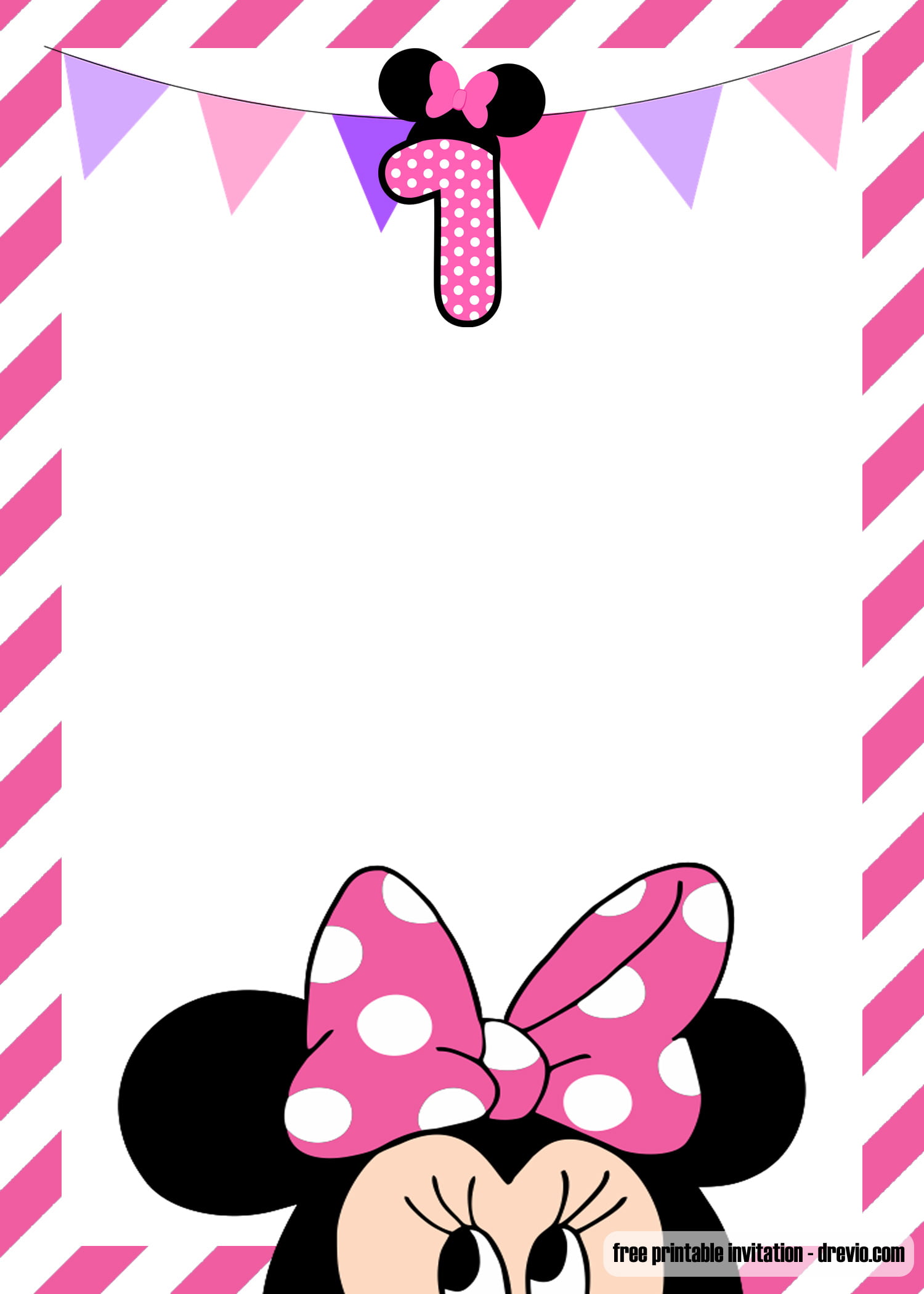 Minnie Mouse Invitation Template Free Download For Your Needs
