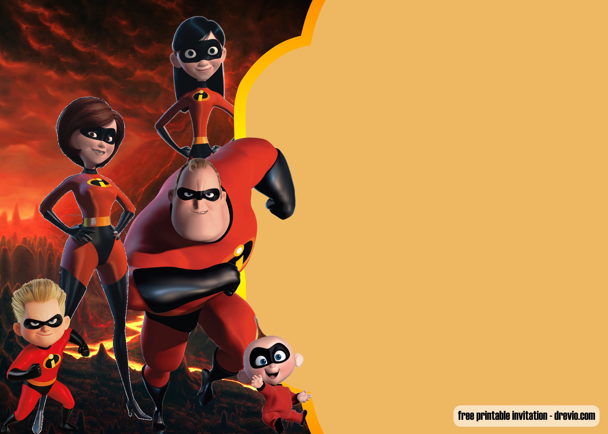 Free Printable The Incredibles Invitation Templates New Download Hundreds Free Printable Birthday Invitation Templates