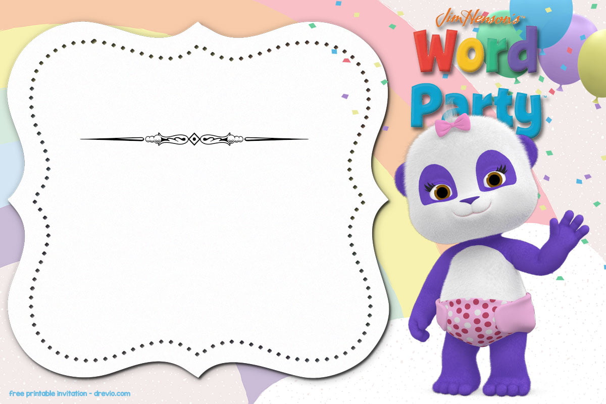 Party Invitation Word Template from www.drevio.com