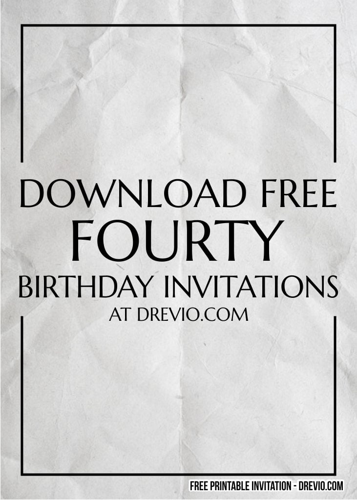 Birthday Invitation Template Photoshop from www.drevio.com