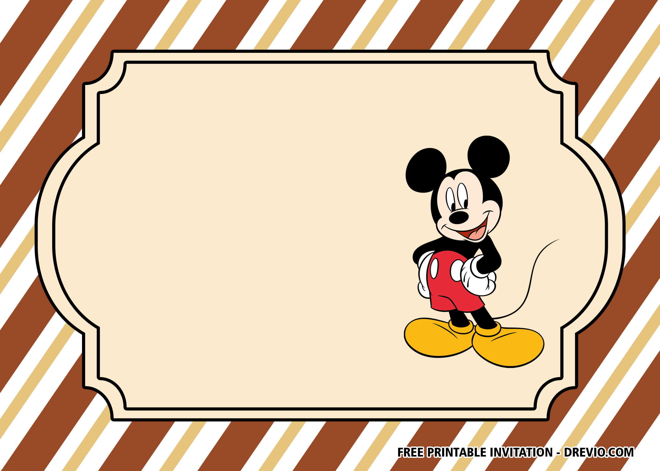 free classic mickey mouse invitation templates download hundreds free printable birthday invitation templates