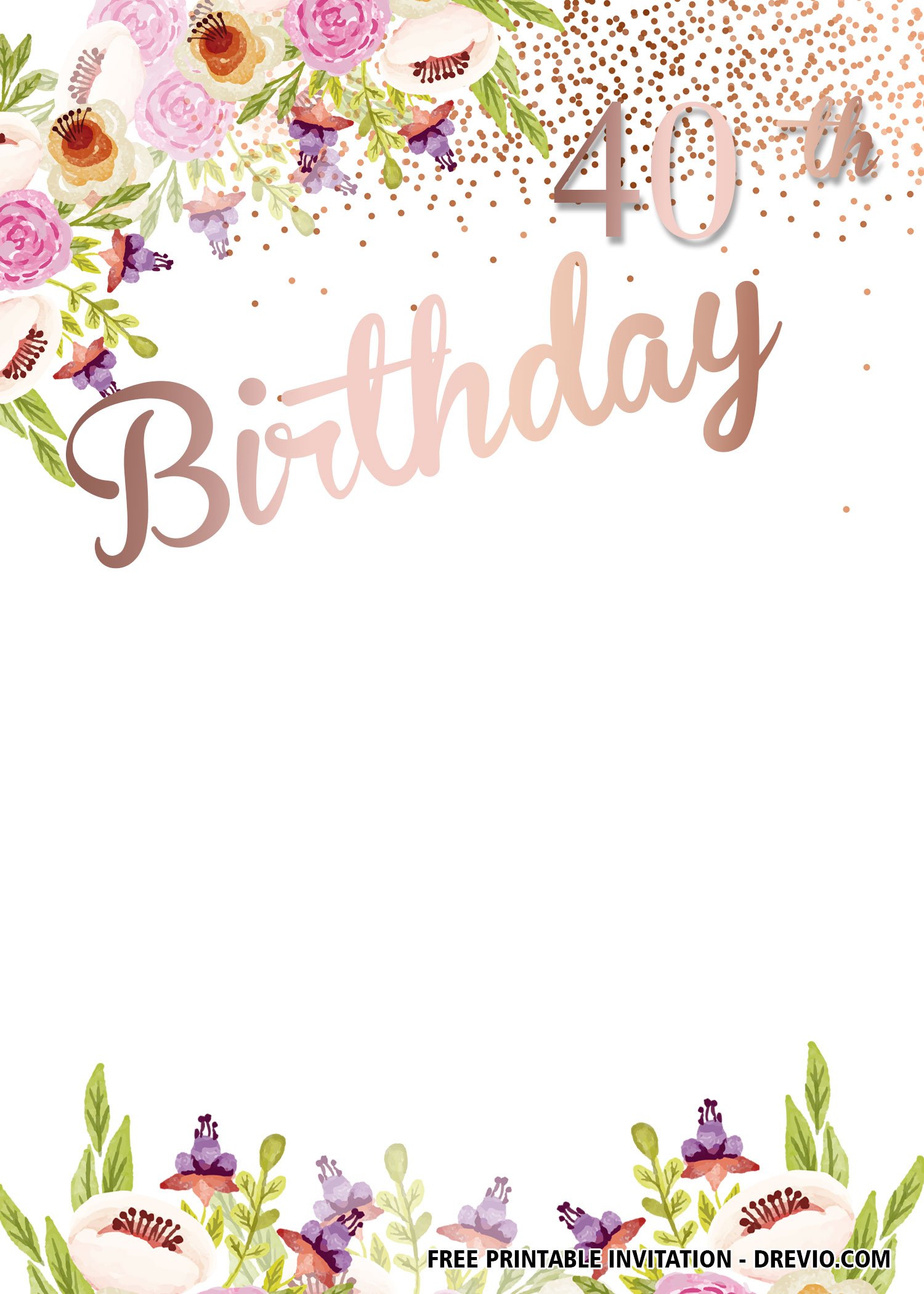 80th birthday party invitations templates free download