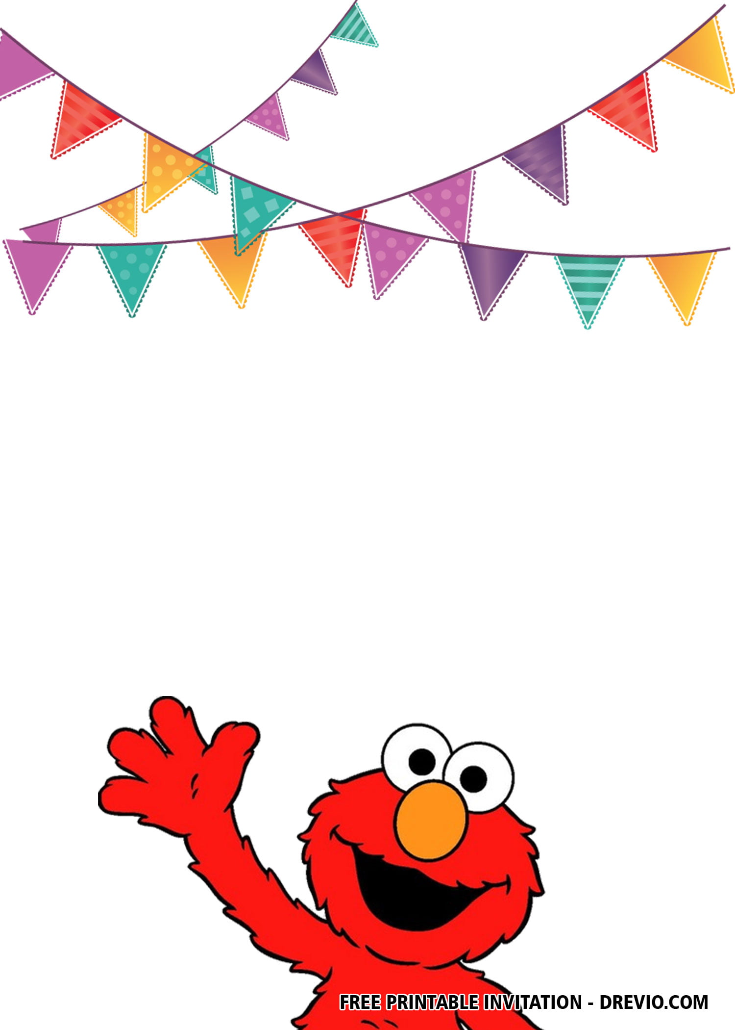 FREE Elmo Birthday Invitation Templates Download Hundreds FREE