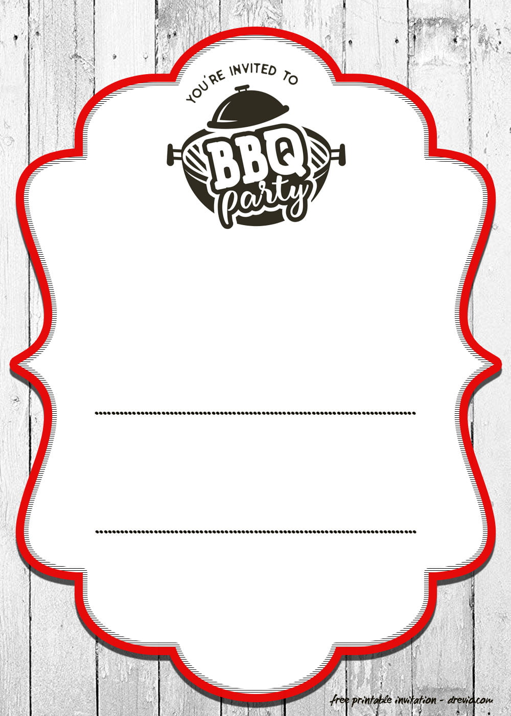 Free Bbq Invitation Template from www.drevio.com