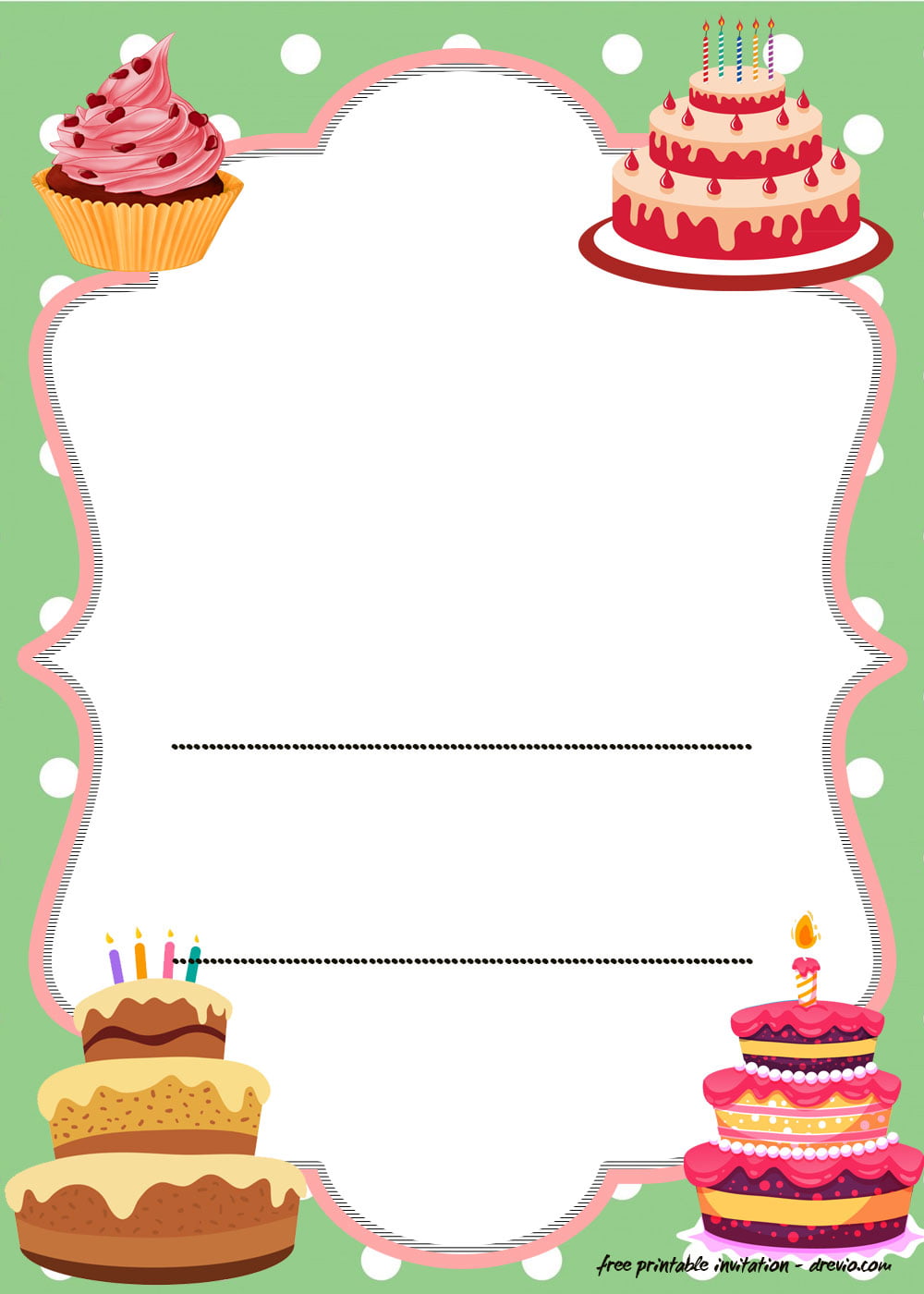Dance Party Invitations Template | Printable Disco Birthday Party Invites