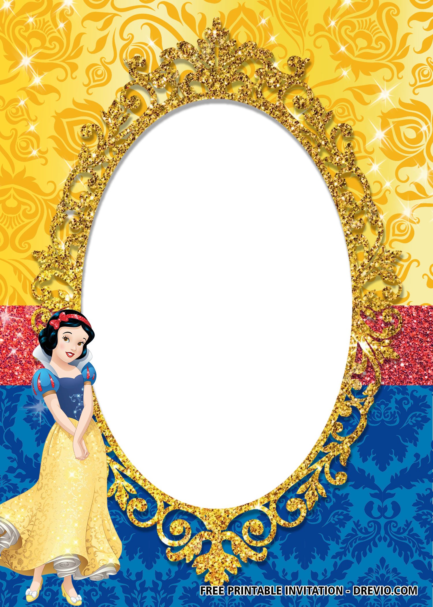 FREE Princess Snow White Invitation Templates Download Hundreds FREE PRINTABLE Birthday