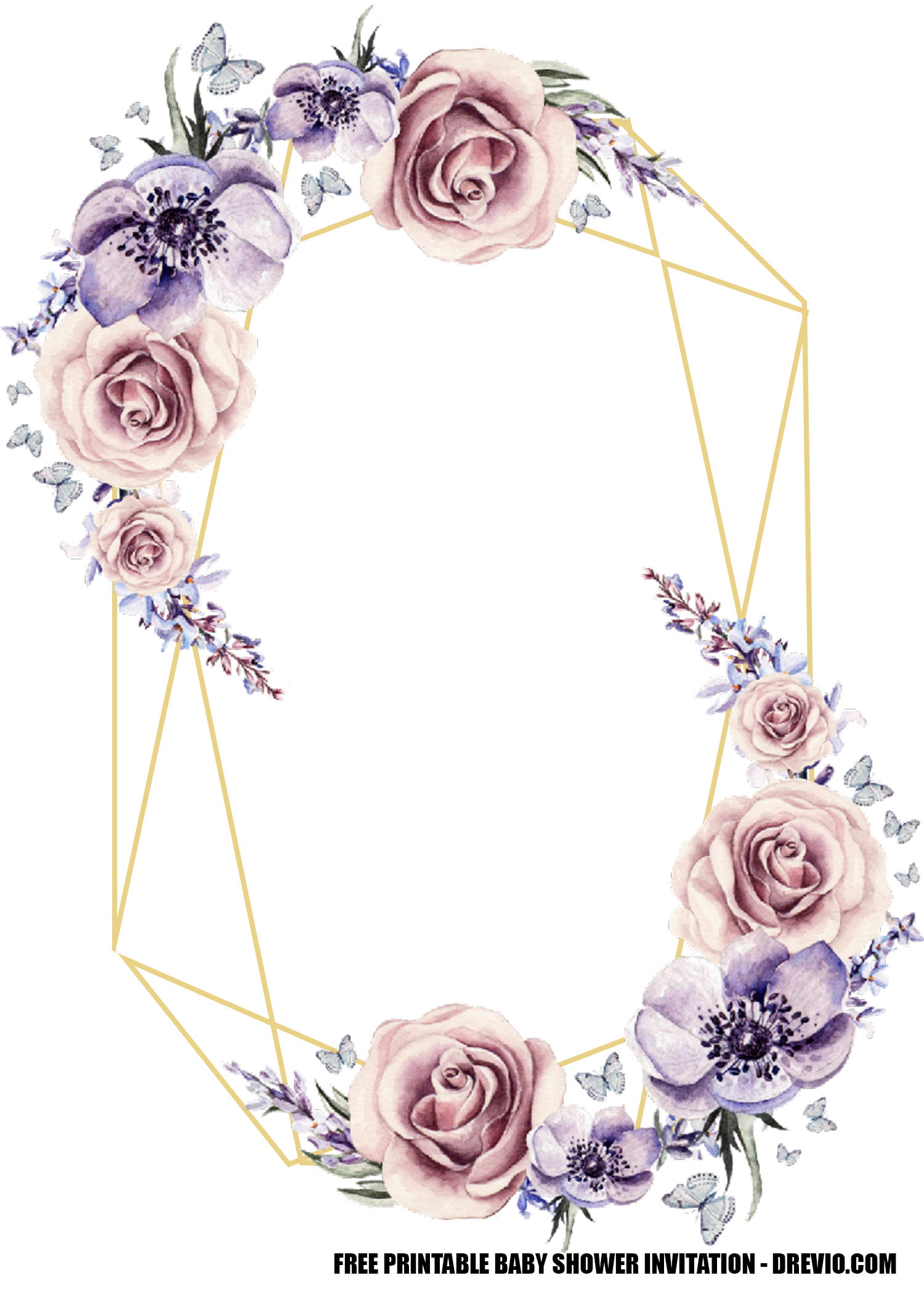 Free Lavender Rose Wedding Invitation Templates Download Hundreds Free Printable Birthday Invitation Templates