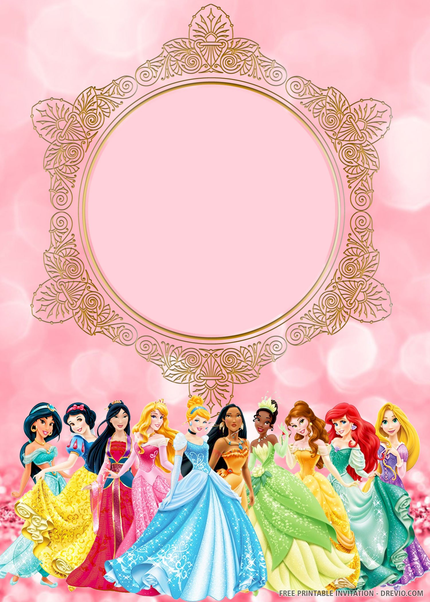 Free Printable Princess Birthday Cards