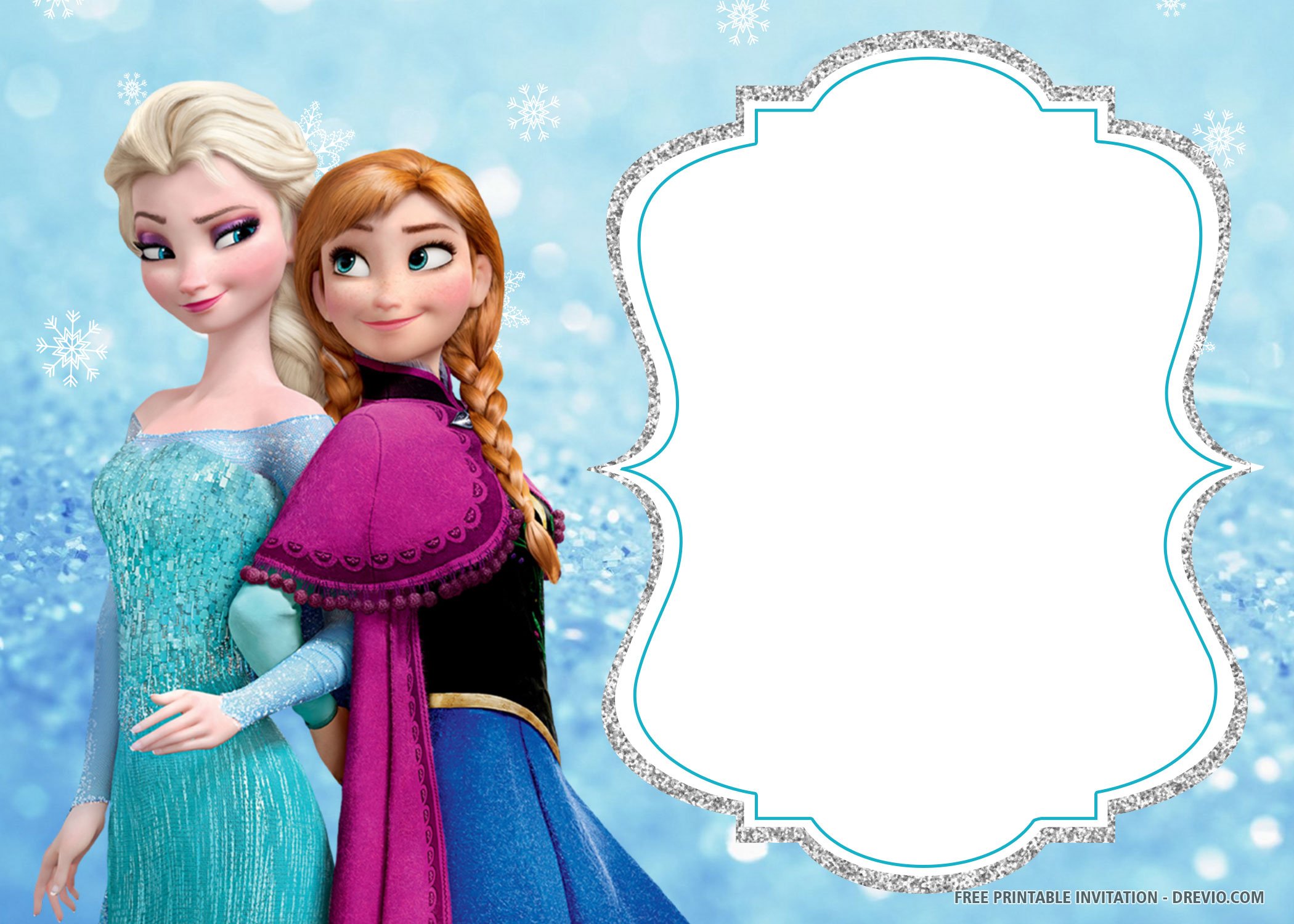 Free Printable Frozen Birthday Invitation Templates  Download Throughout Frozen Birthday Card Template