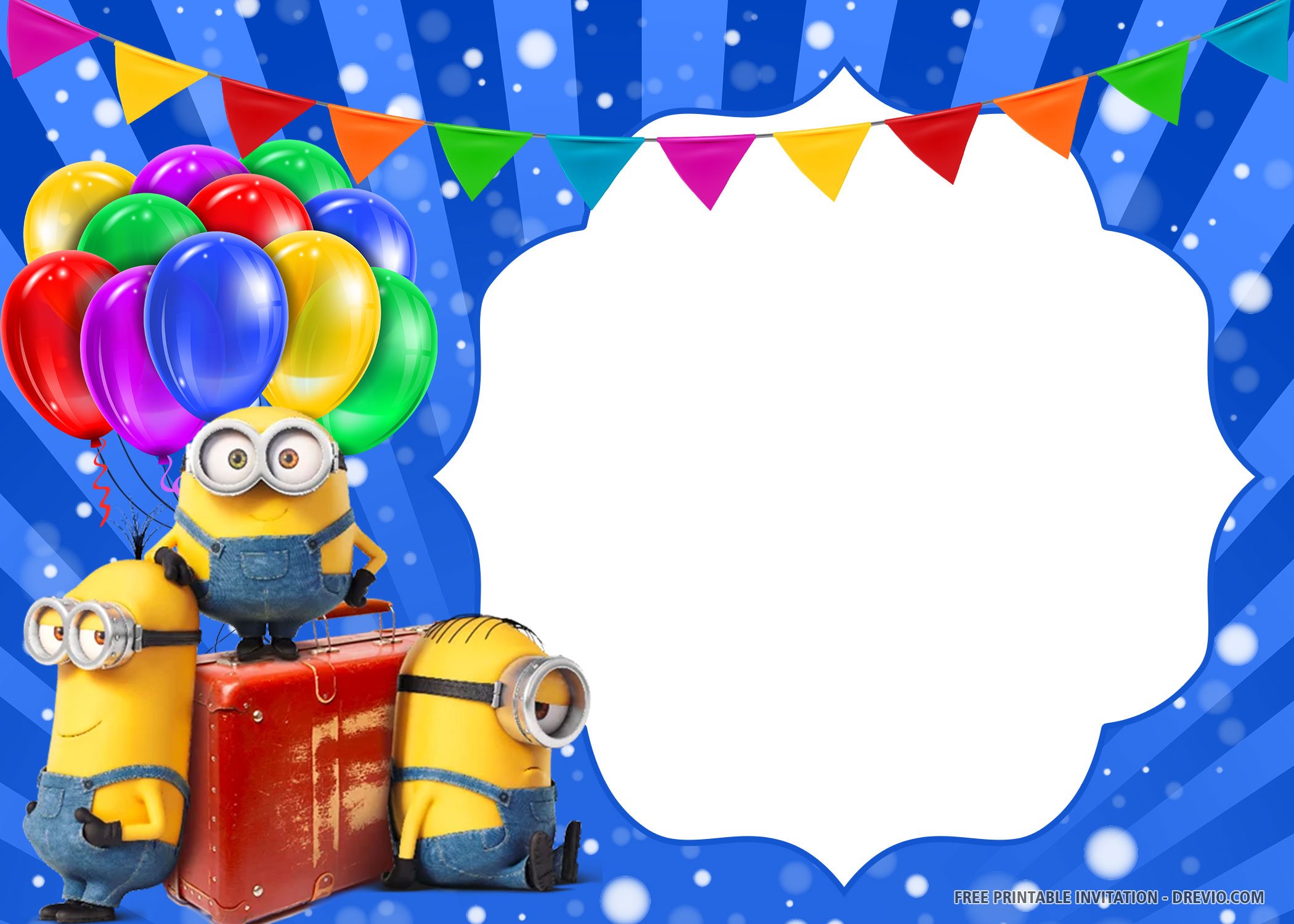 minion birthday invitation templates free download