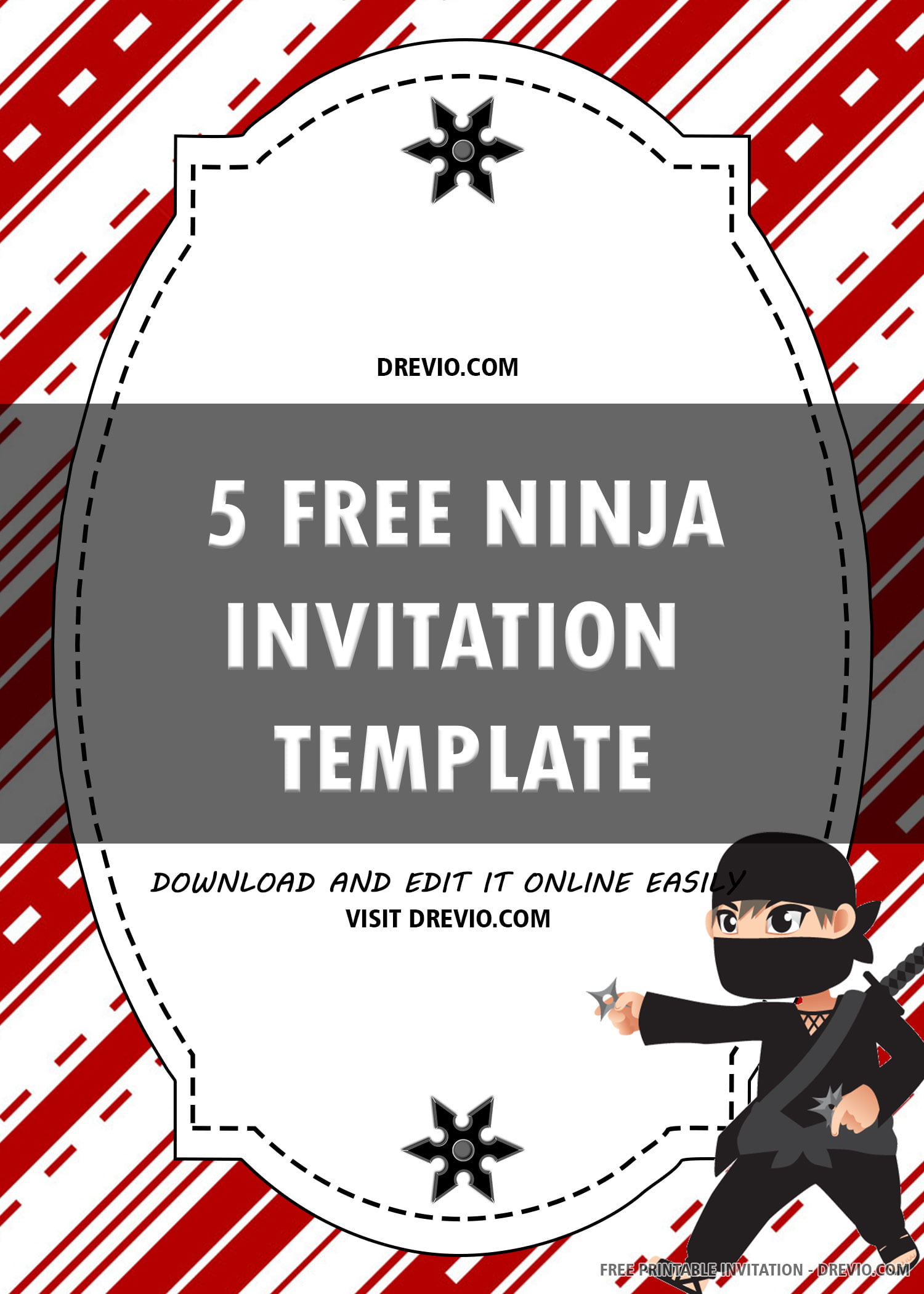 Free Printable Ninja Birthday Invitation Template Download Hundreds Free Printable Birthday Invitation Templates