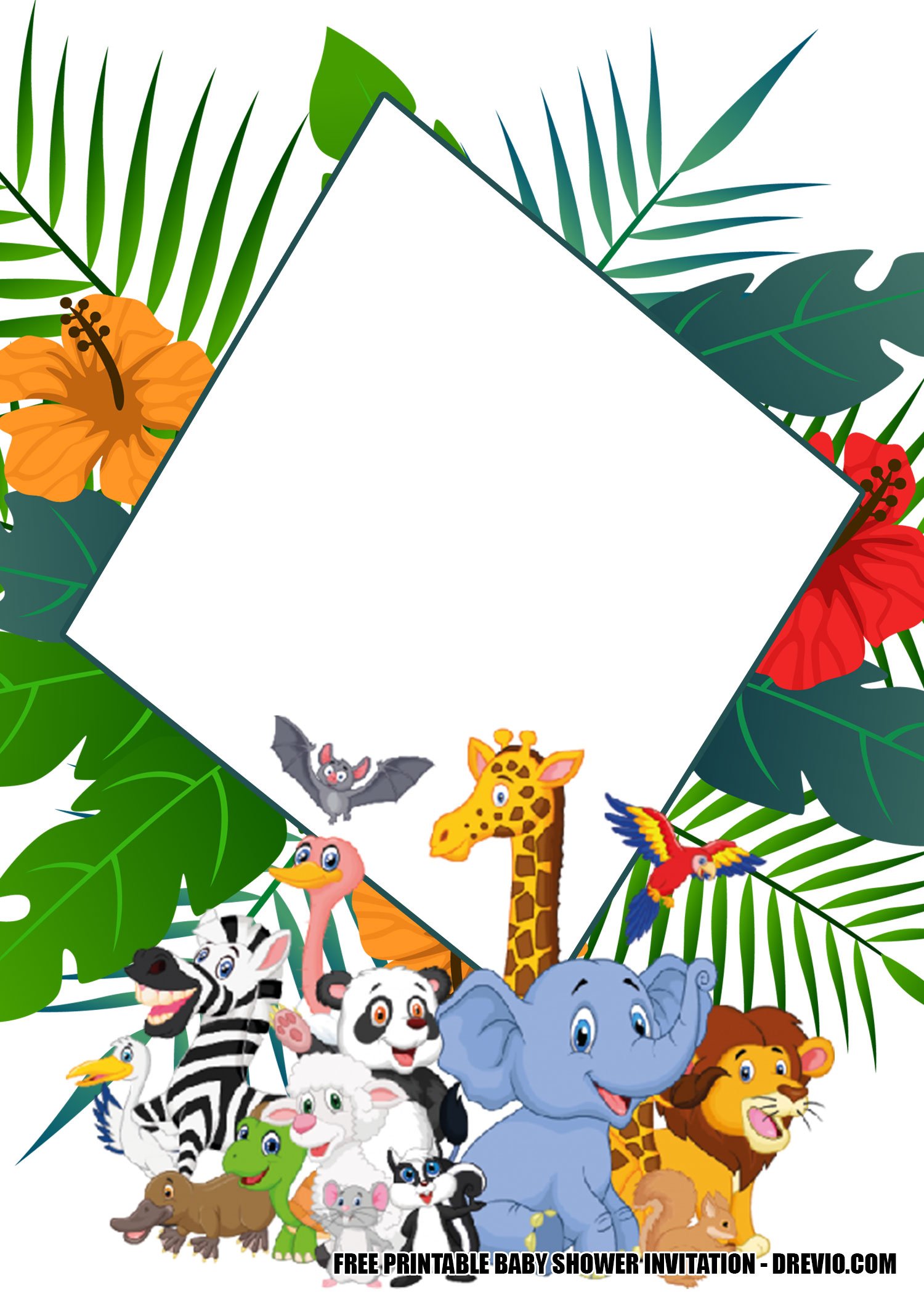 11-hand-drawn-safari-animals-birthday-invitation-templates-download