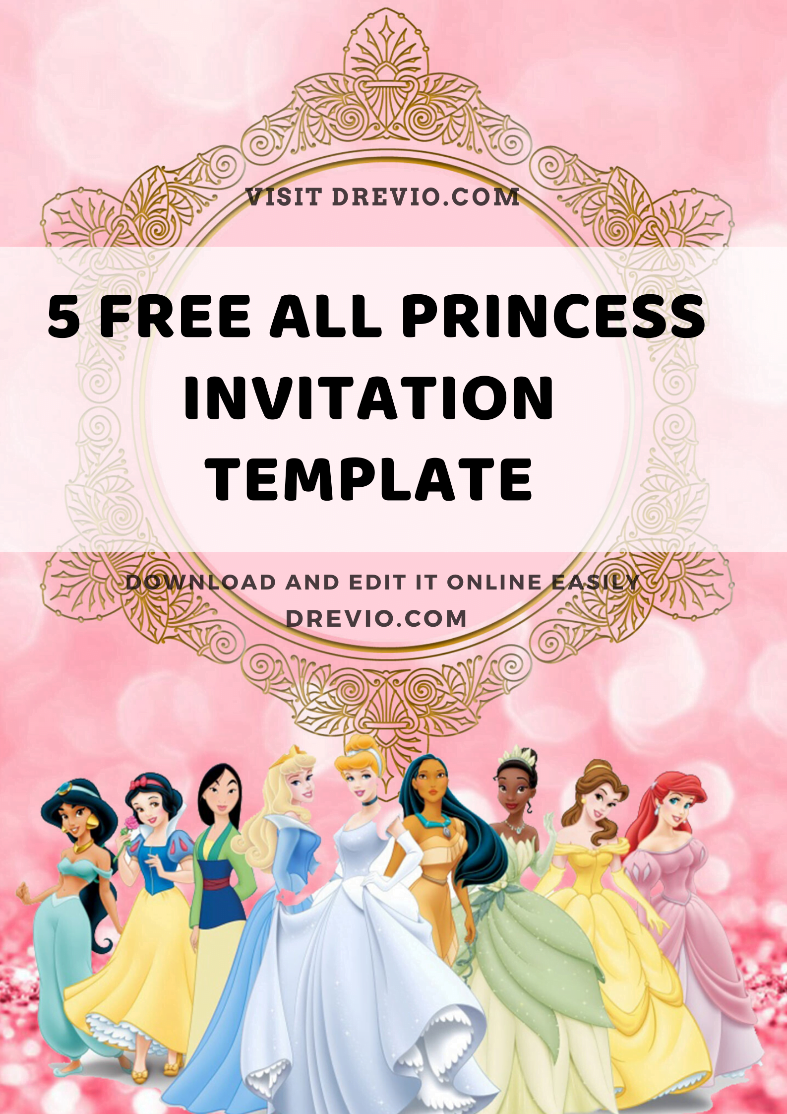 Free Printable Princess Invitation Templates