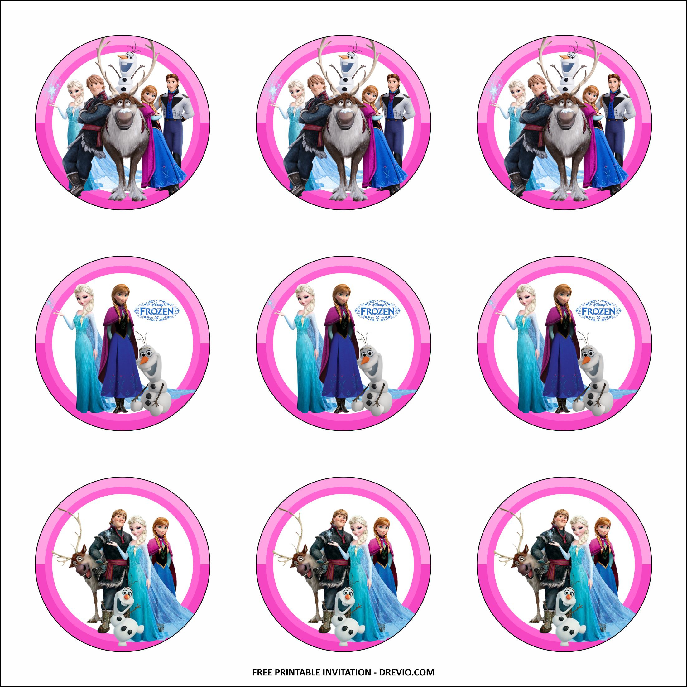 Frozen Cupcake Toppers Free Printable Printable Word Searches