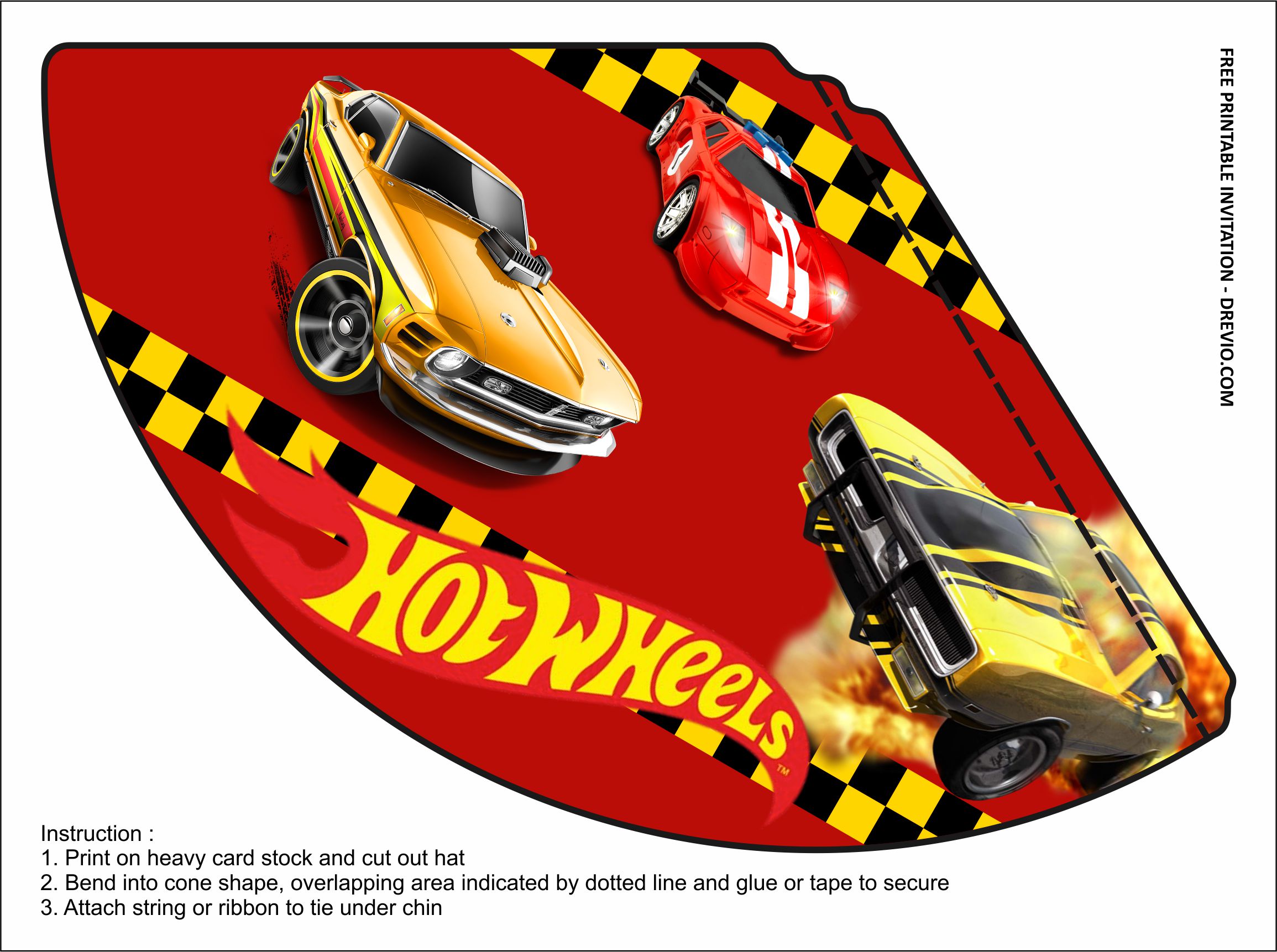 Hot Wheels Party Printables Free