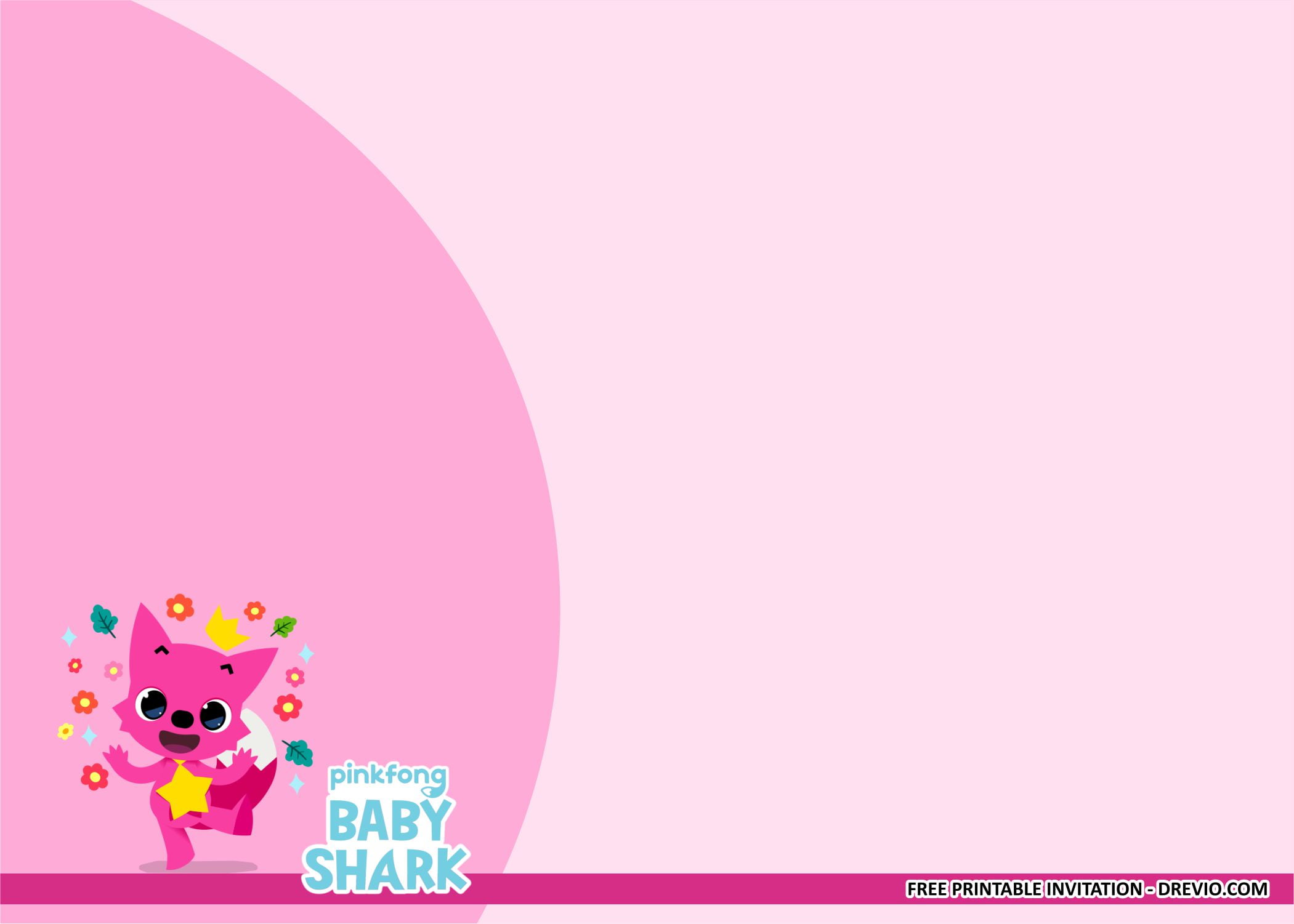 Free Printable Pinkfong Baby Shark Birthday Party Kits Template