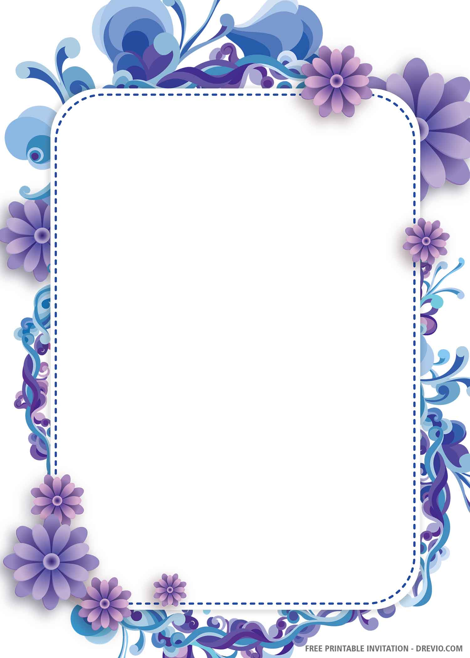 Invitation Border Template Free Printable