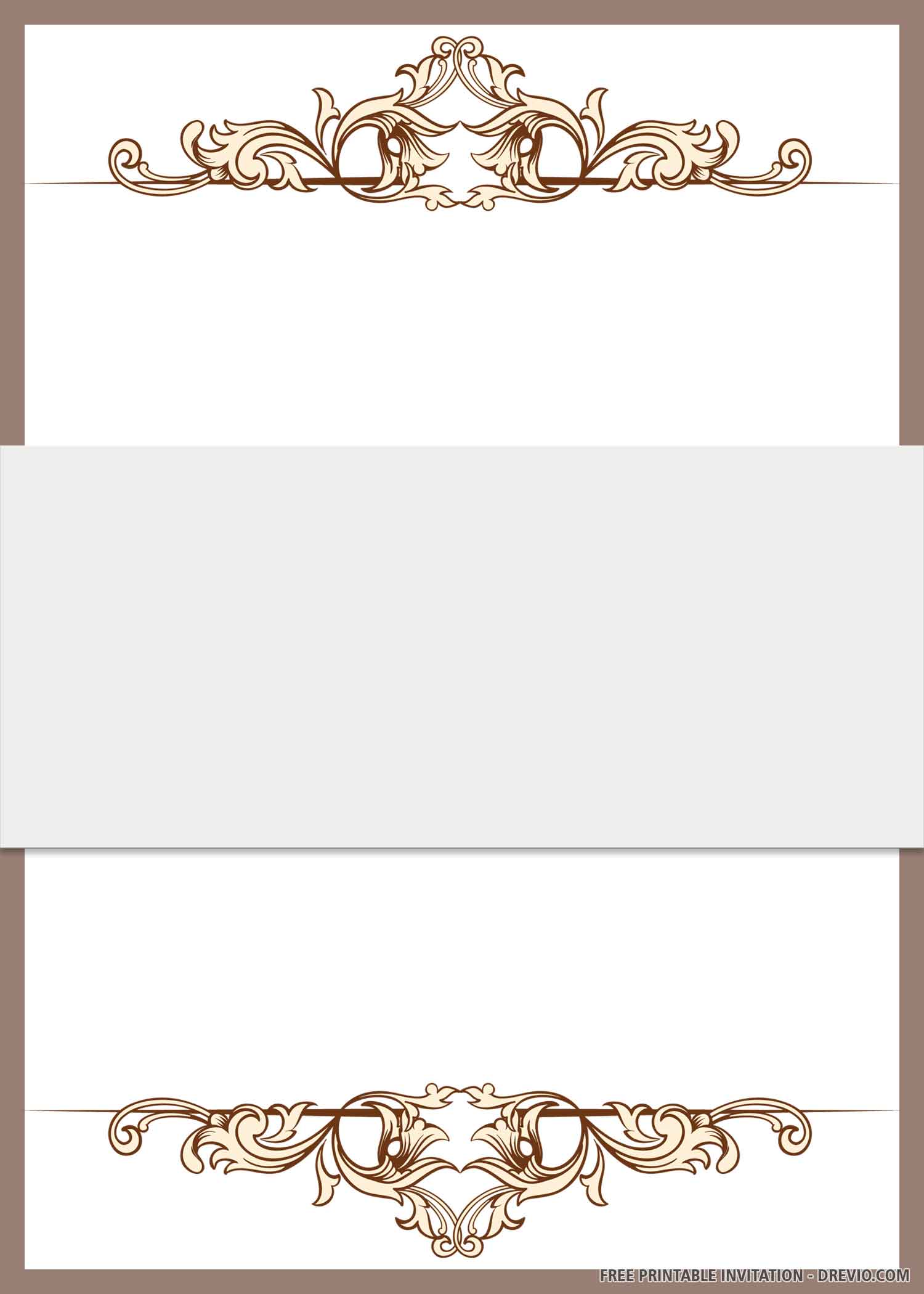 free-printable-brown-artistic-border-wedding-invitation-templates