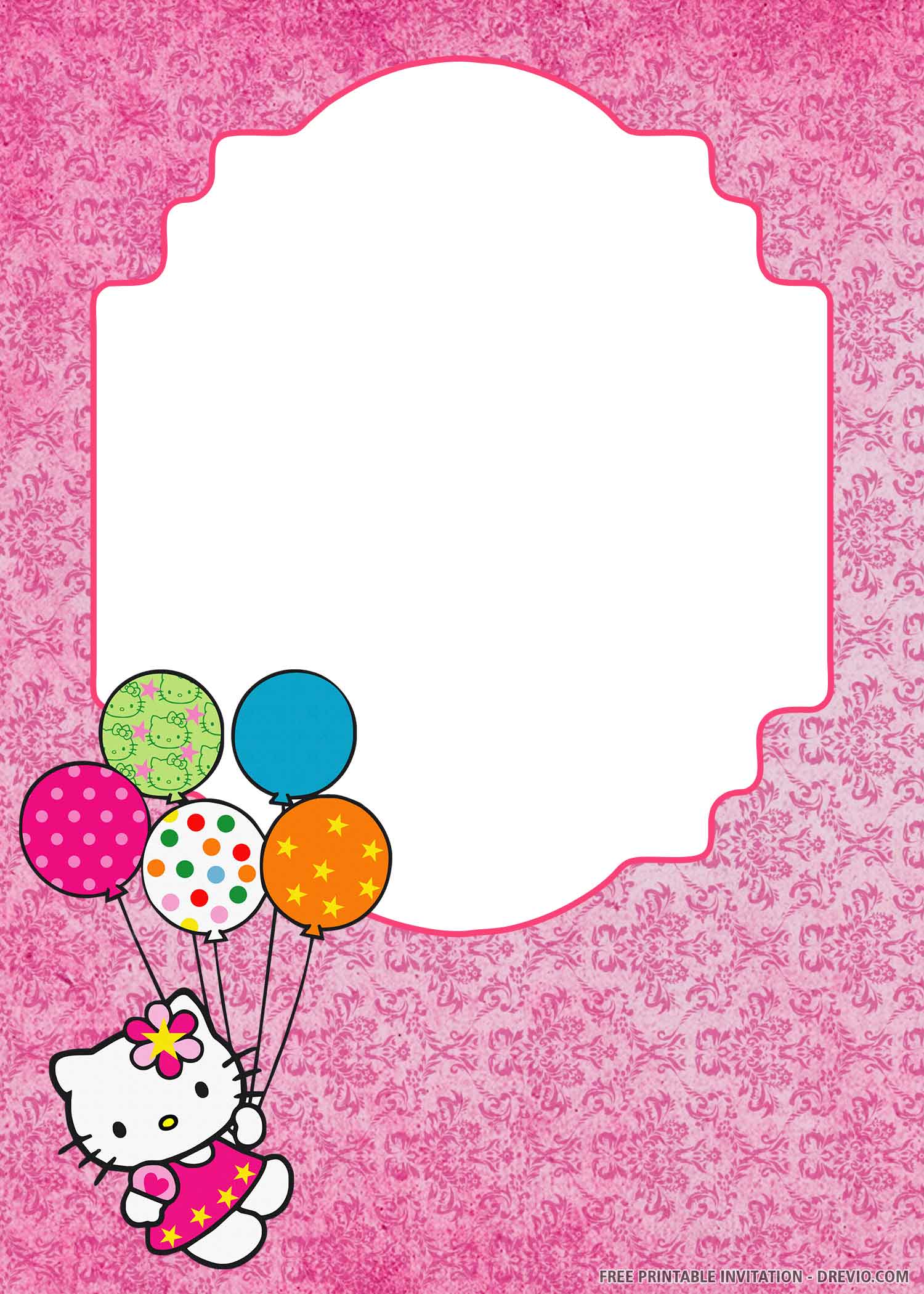 Free Printables Hello Kitty Birthday Invitations