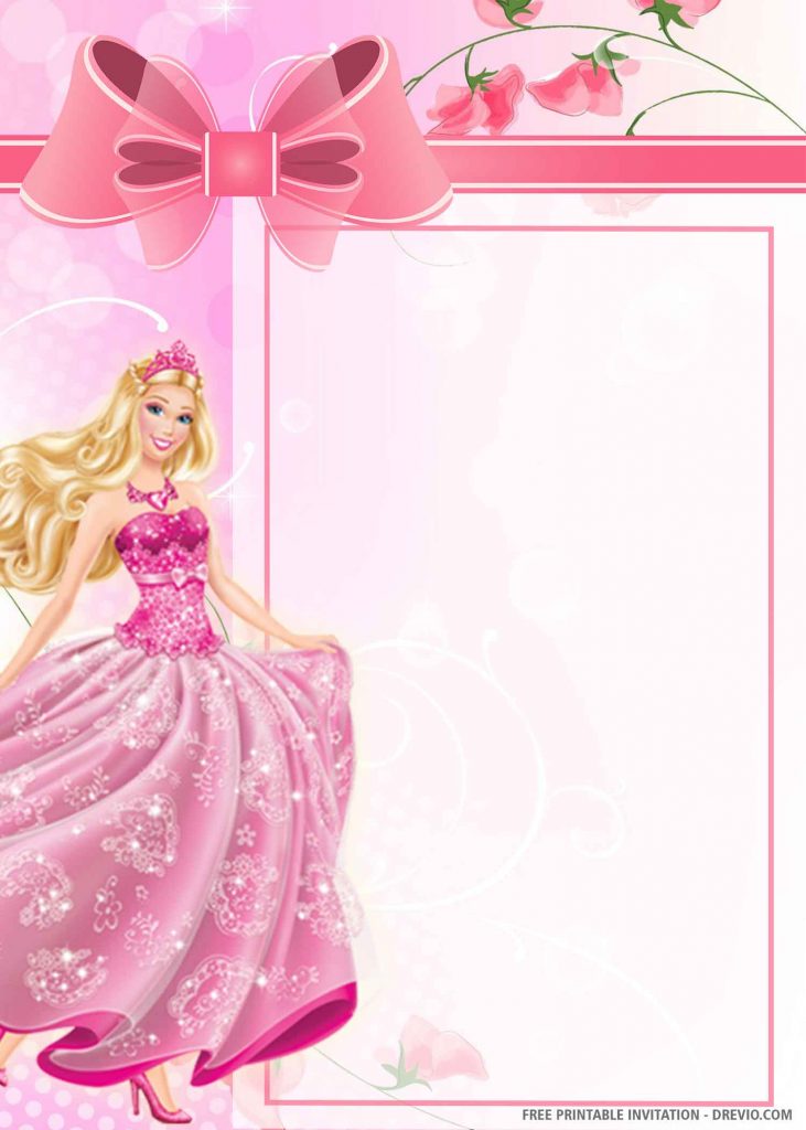  FREE PRINTABLE Barbie Dream House Birthday Invitation Templates Download Hundreds FREE
