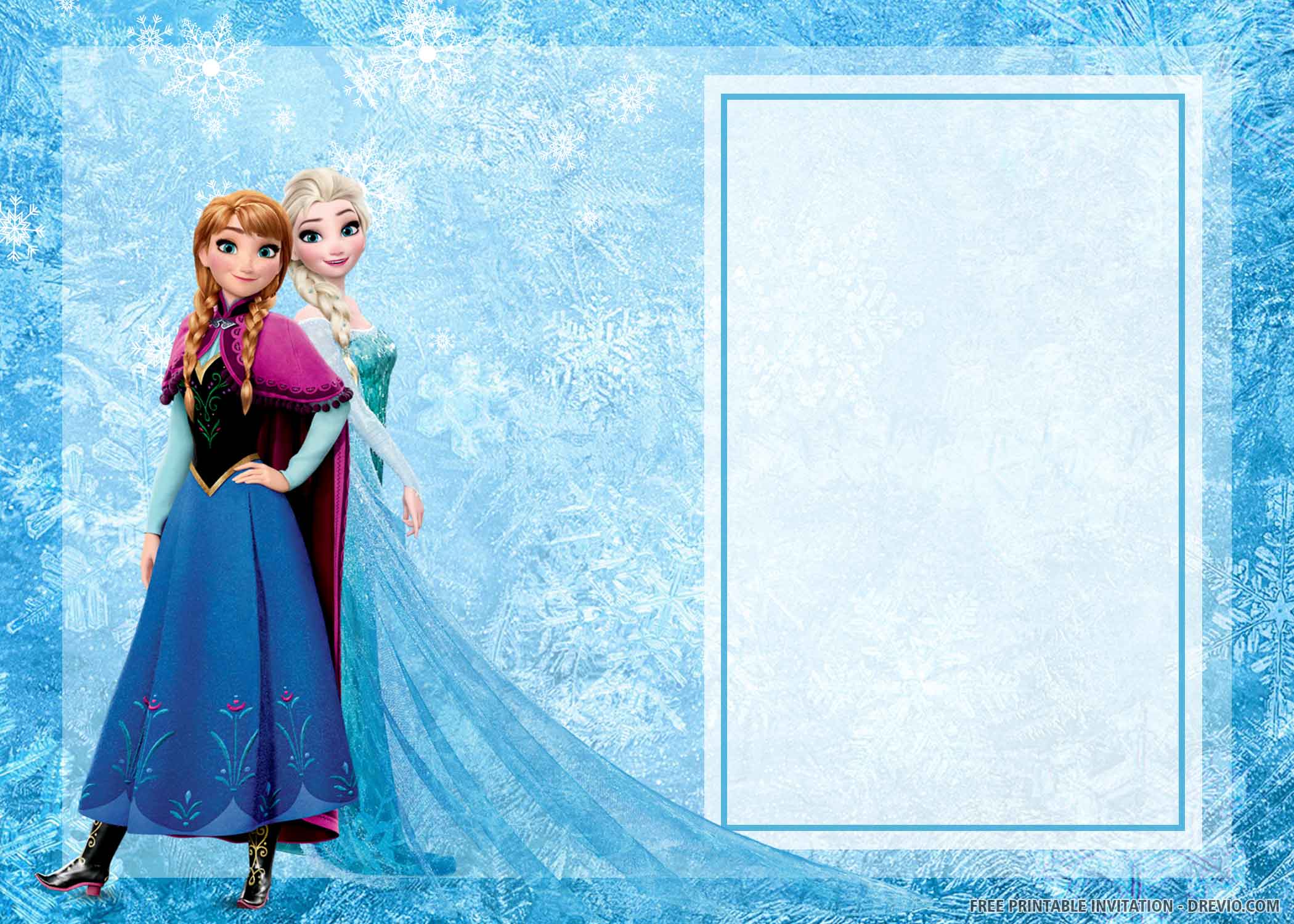 Free Frozen Invitation Template