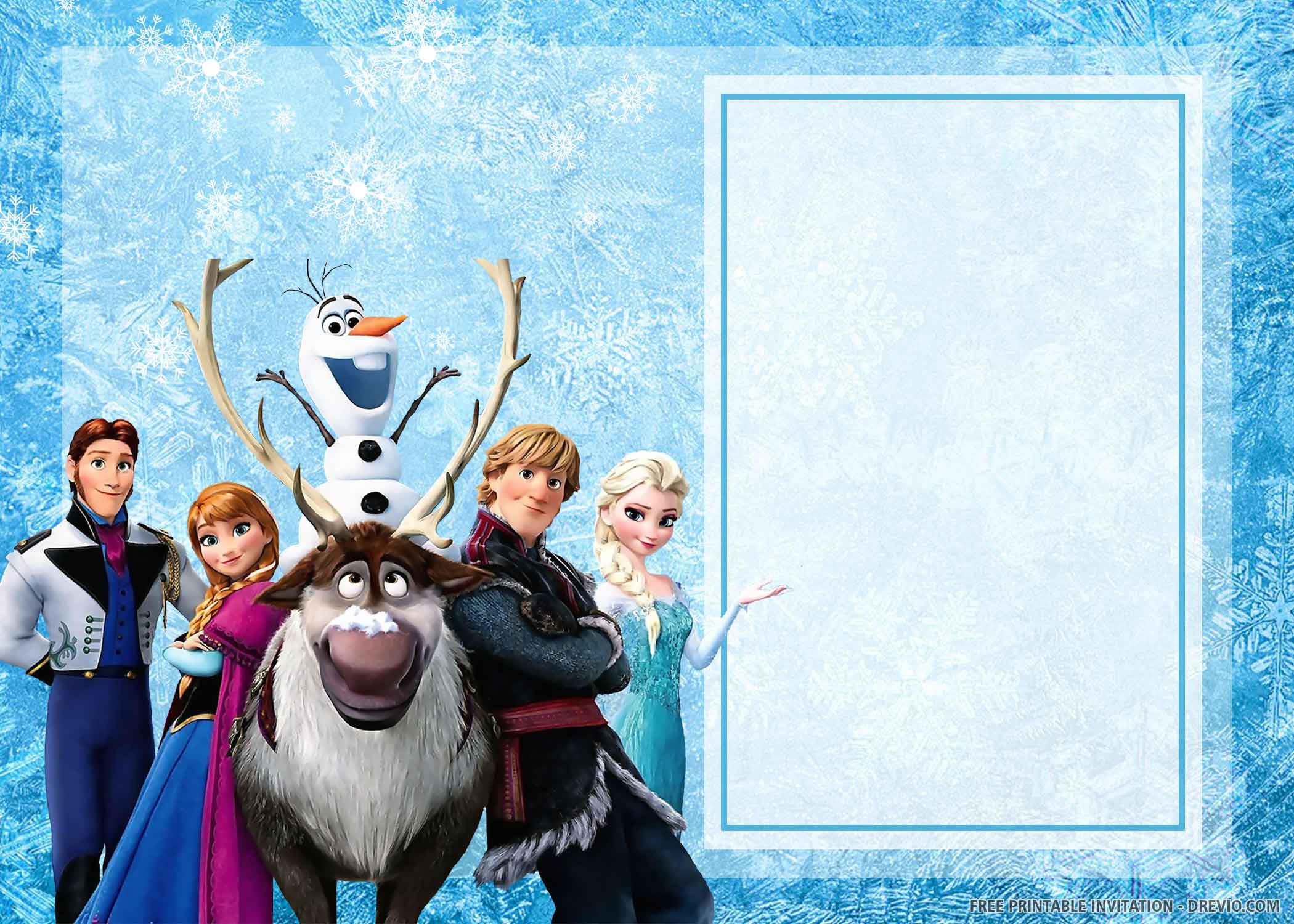Details about   'YOU PRINT' FROZEN Anna Elsa Olaf Photo Birthday party  Invite Invitations Photo 