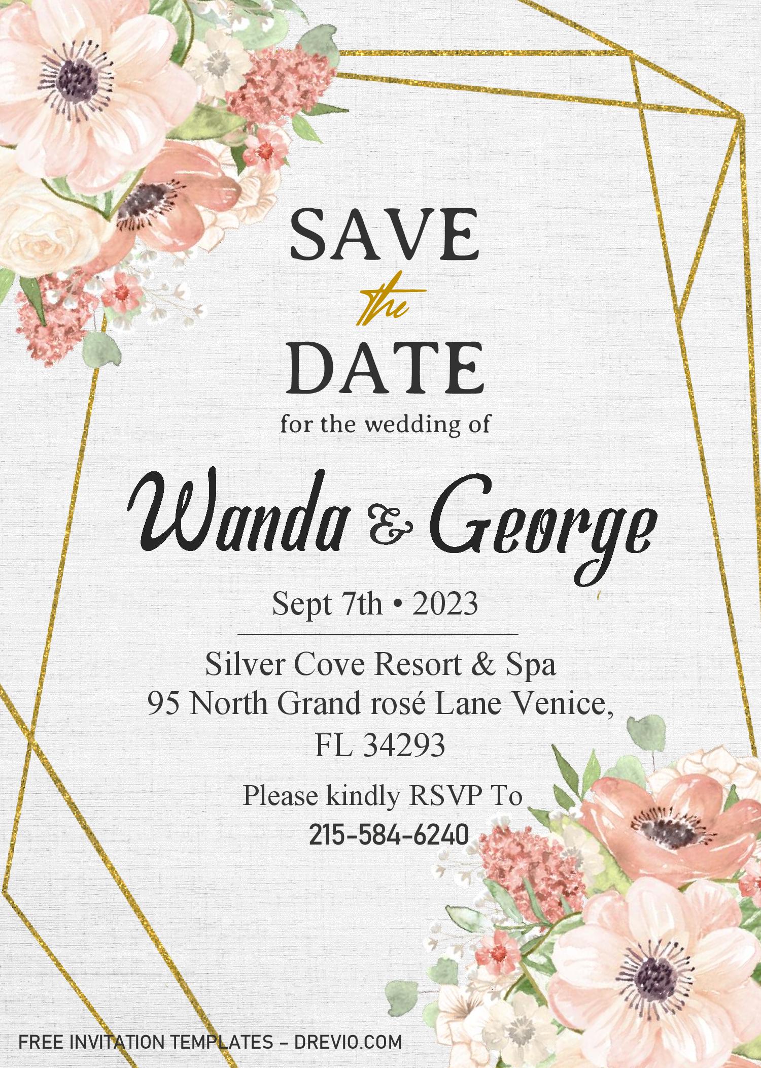 Save The Date Template Word