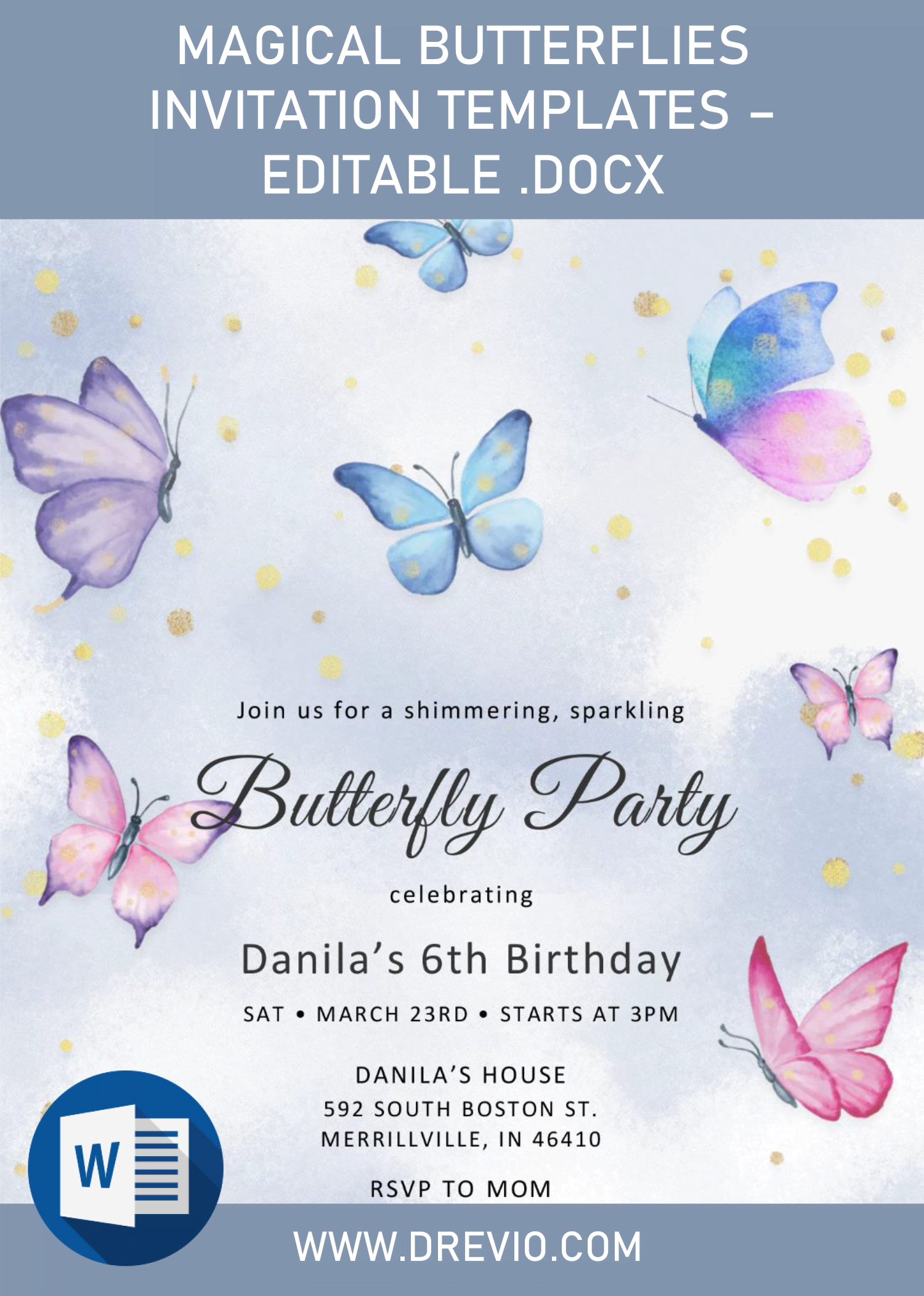 gingham-cherry-free-printable-pink-butterfly-party-invitations