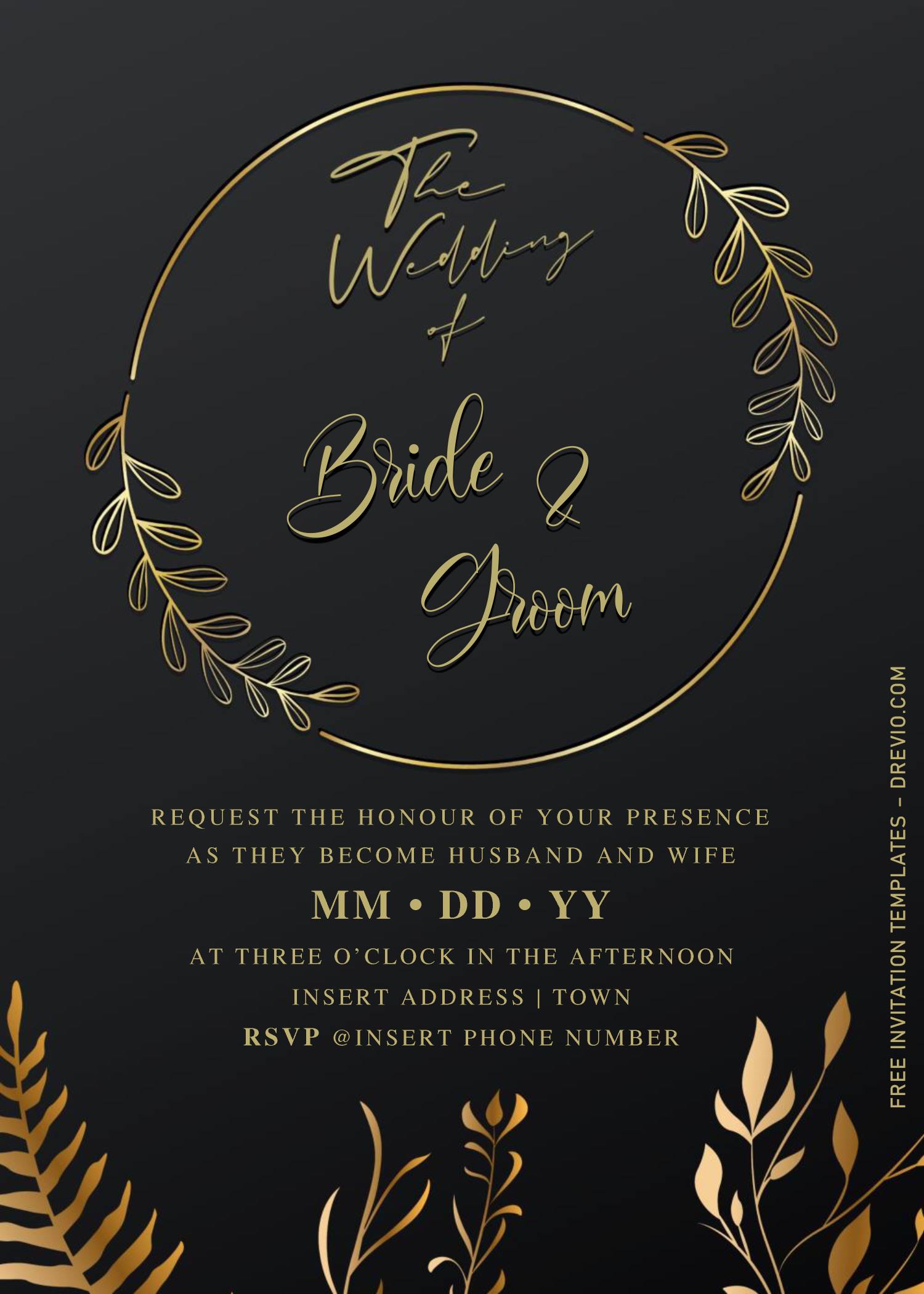 black-and-gold-wedding-invitations-templates