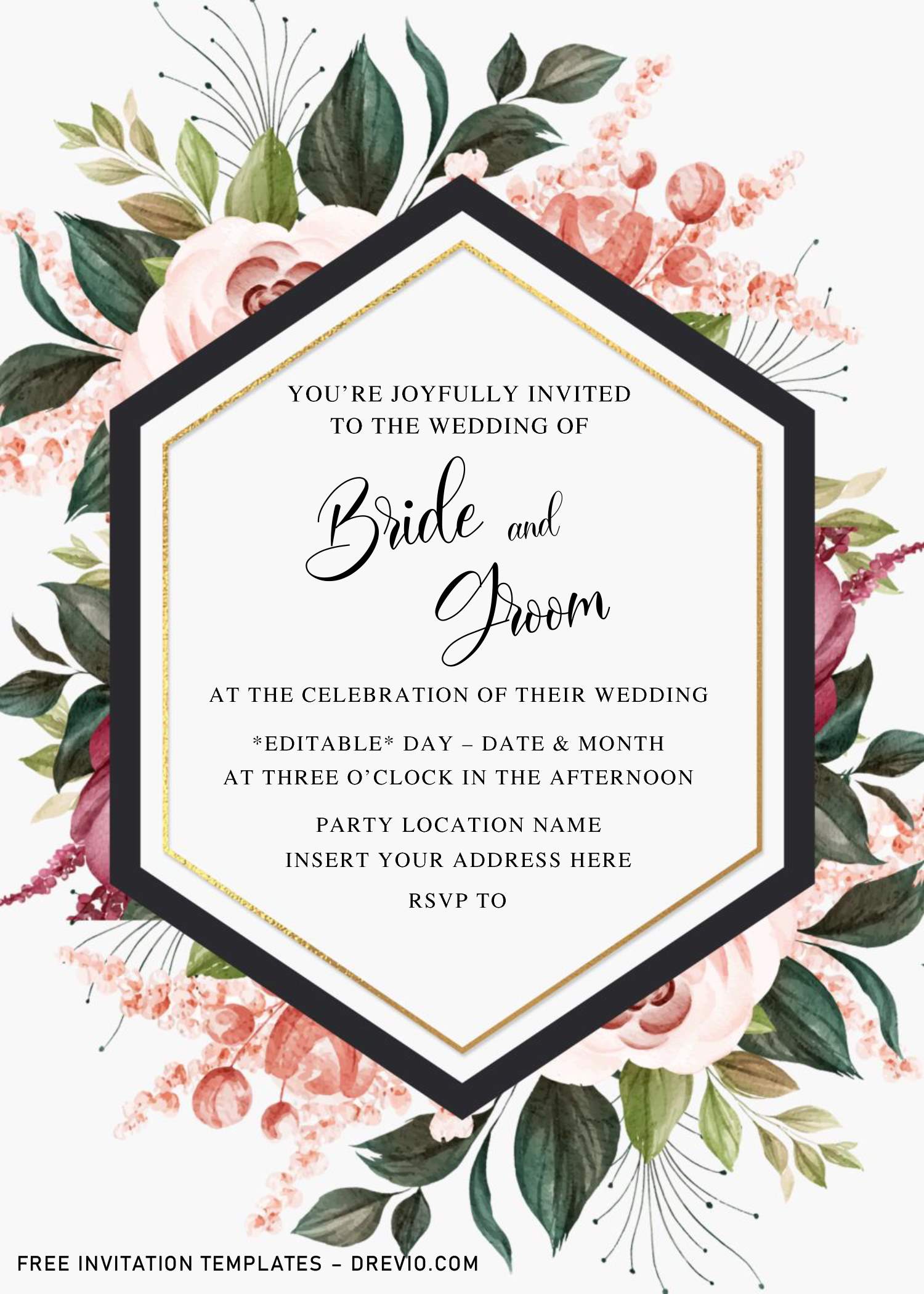 free downloadable templates for wedding invitations