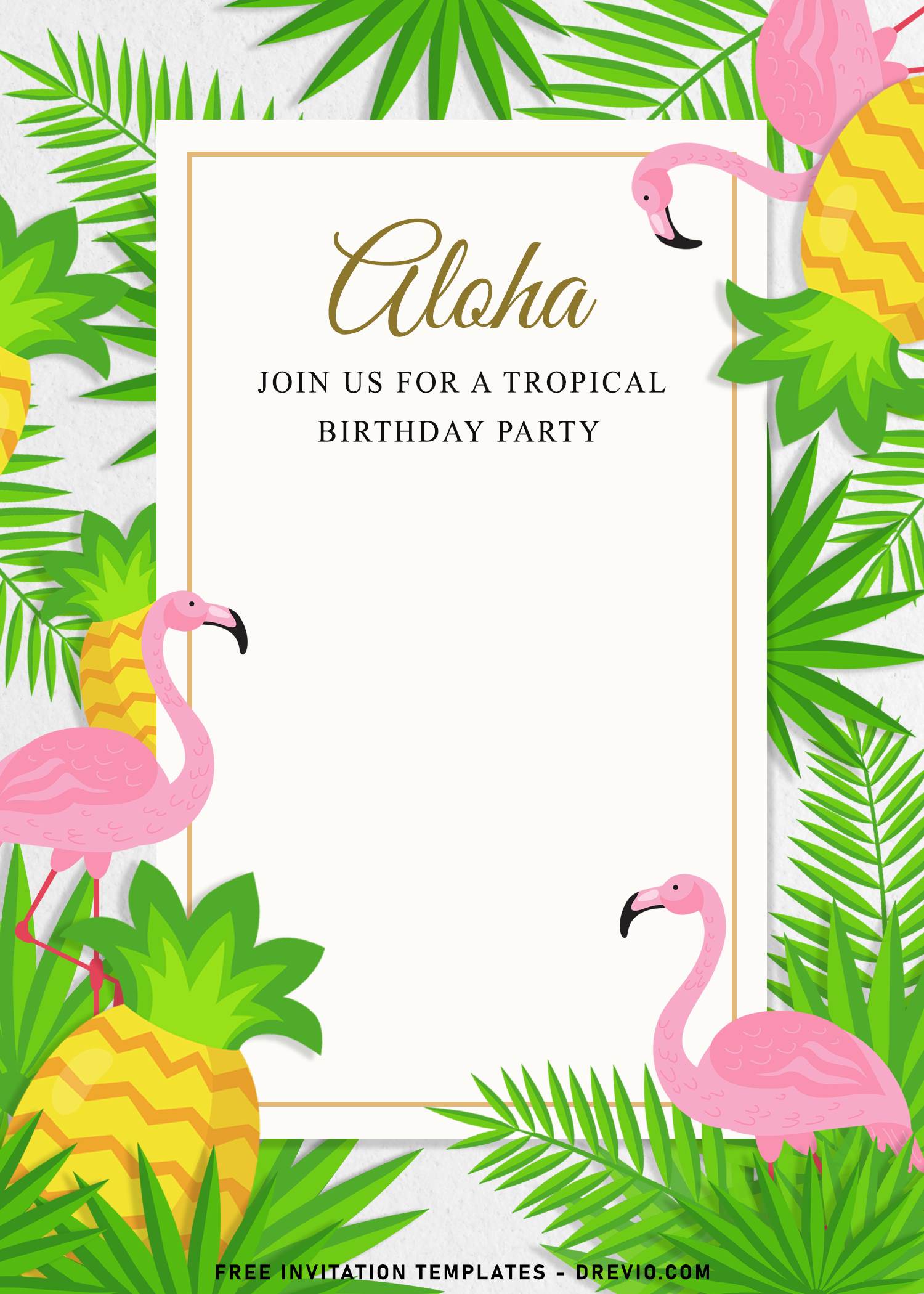 7+ Flamingo Birthday Invitation Templates For Your Kid’s Tropical