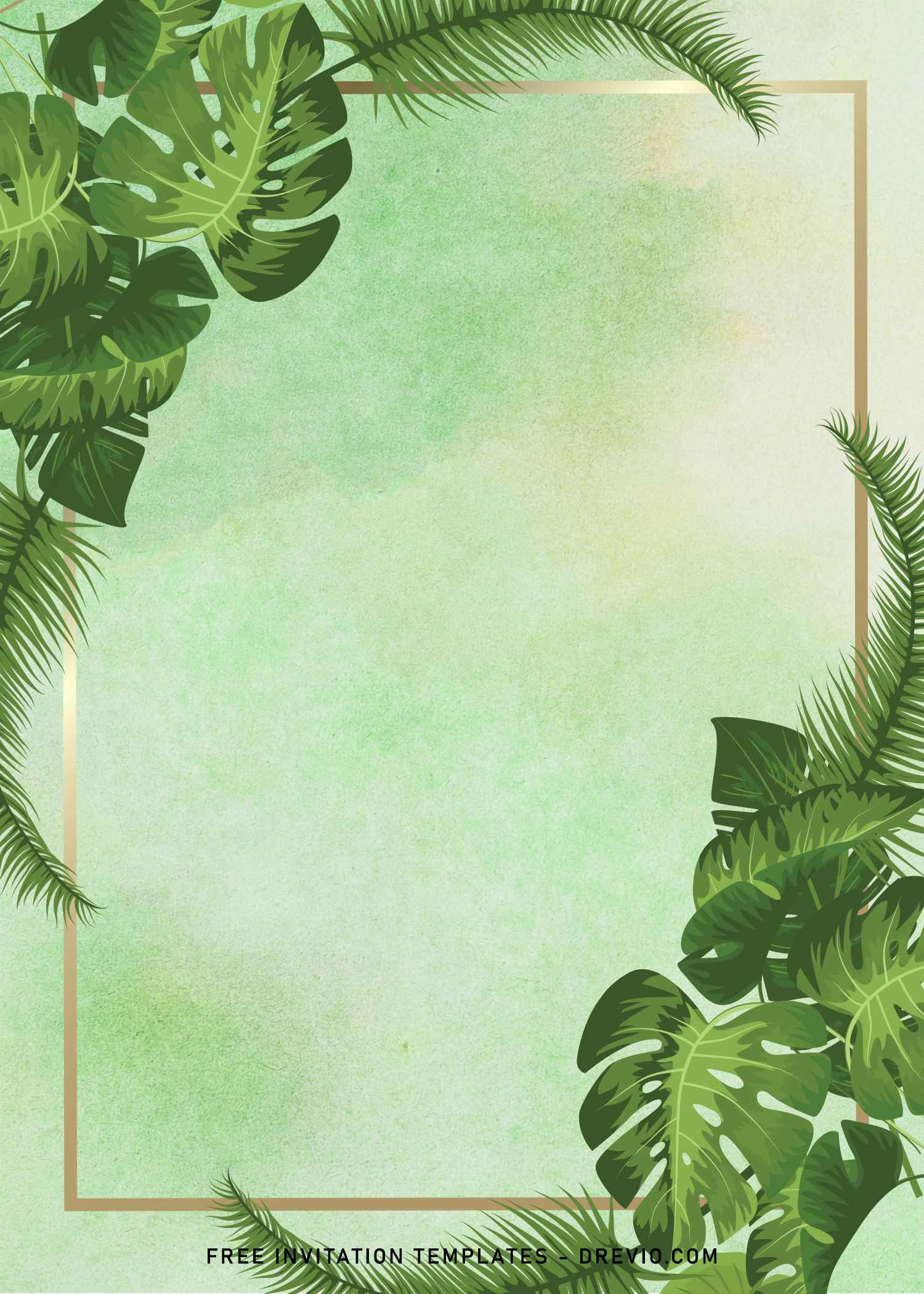8+ Tropical Greenery Birthday Invitation Templates Download Hundreds