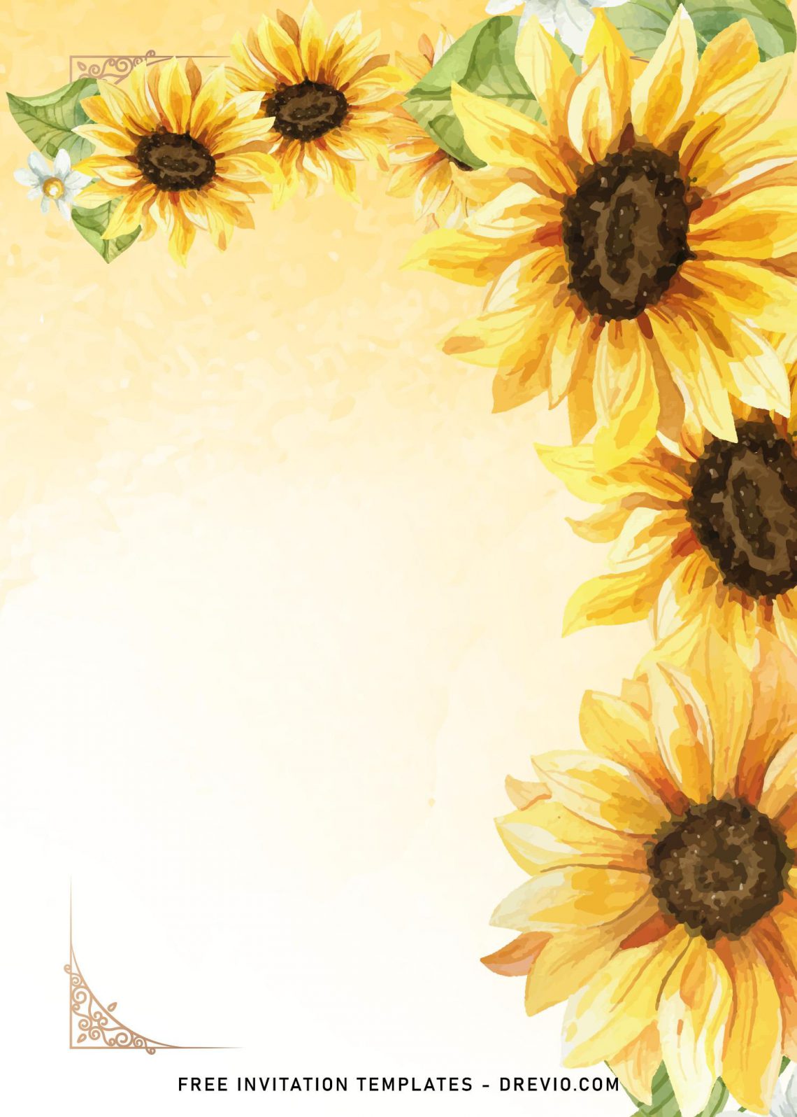 8-watercolor-sunflower-wedding-invitation-templates-download