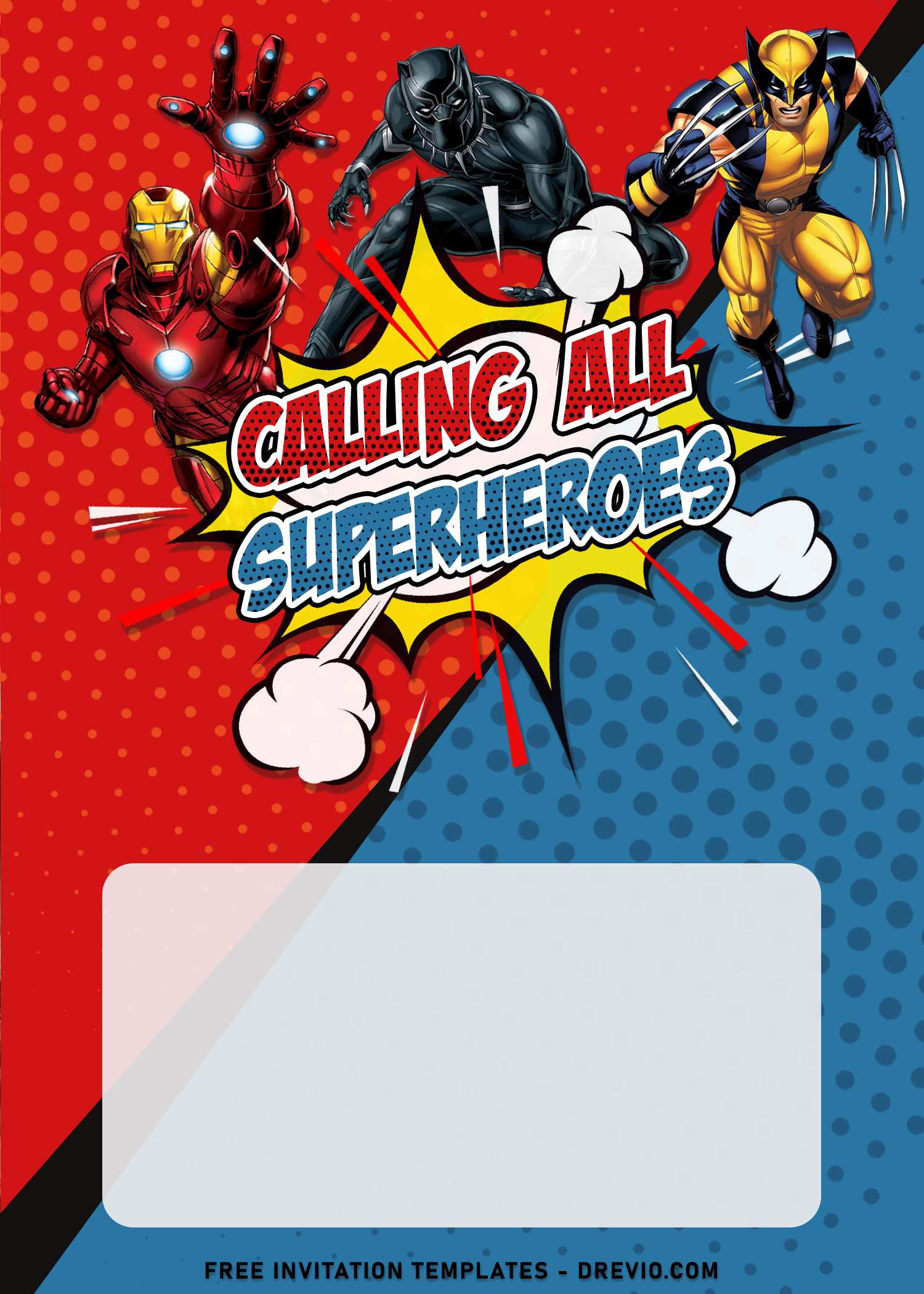 8+ Comic Avengers Superhero Birthday Invitation Templates Download