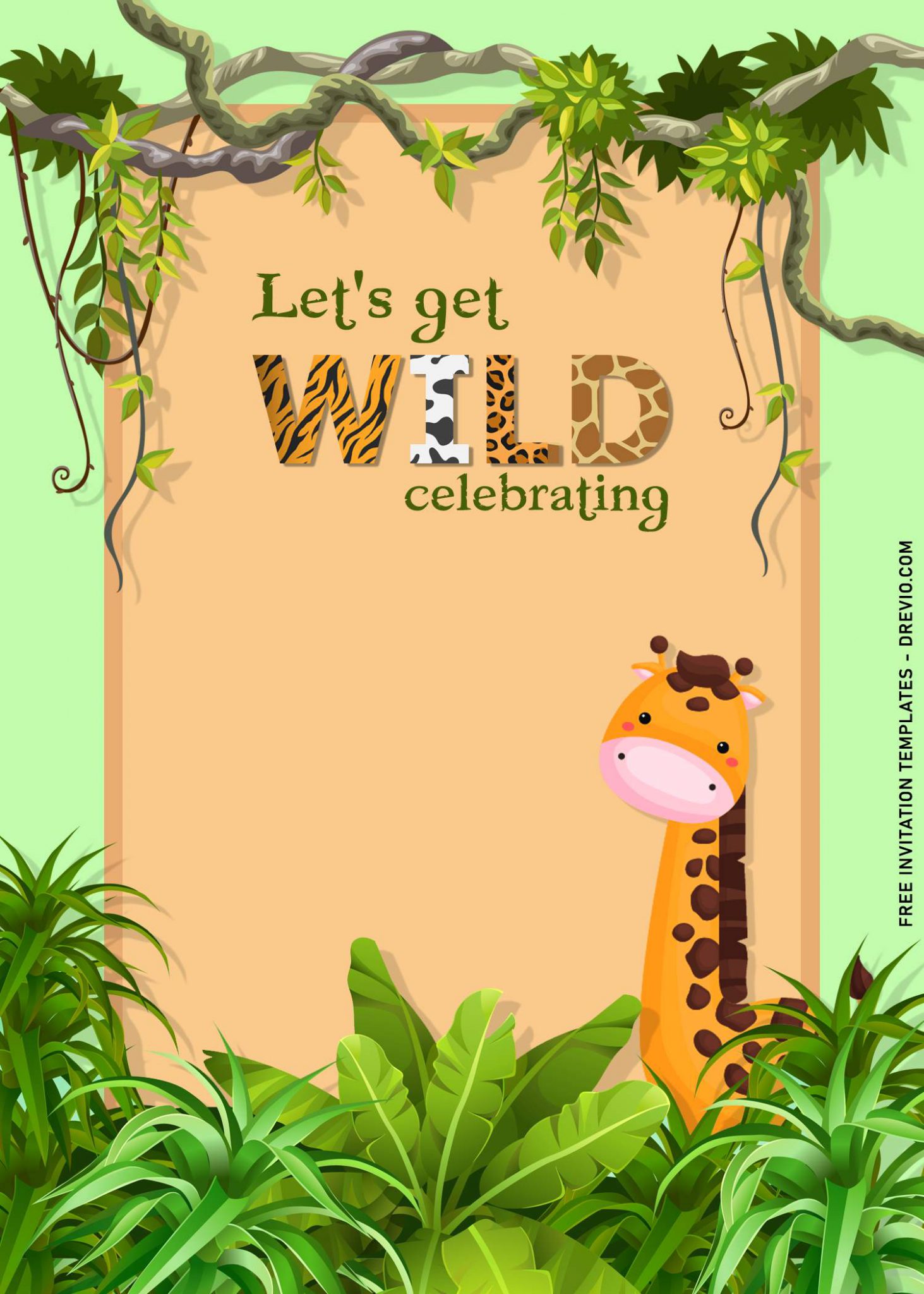 11 Fun Jungle Birthday Party Invitation Templates Download Hundreds 