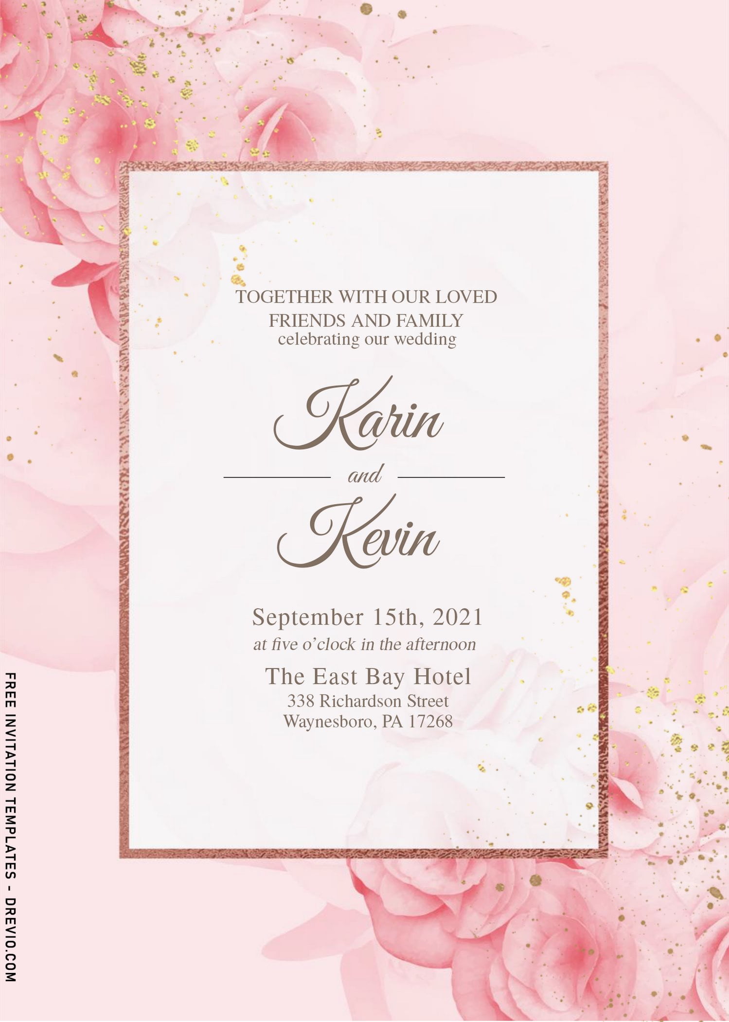 7+ Beautiful In Pink Wedding Invitation Templates Download Hundreds