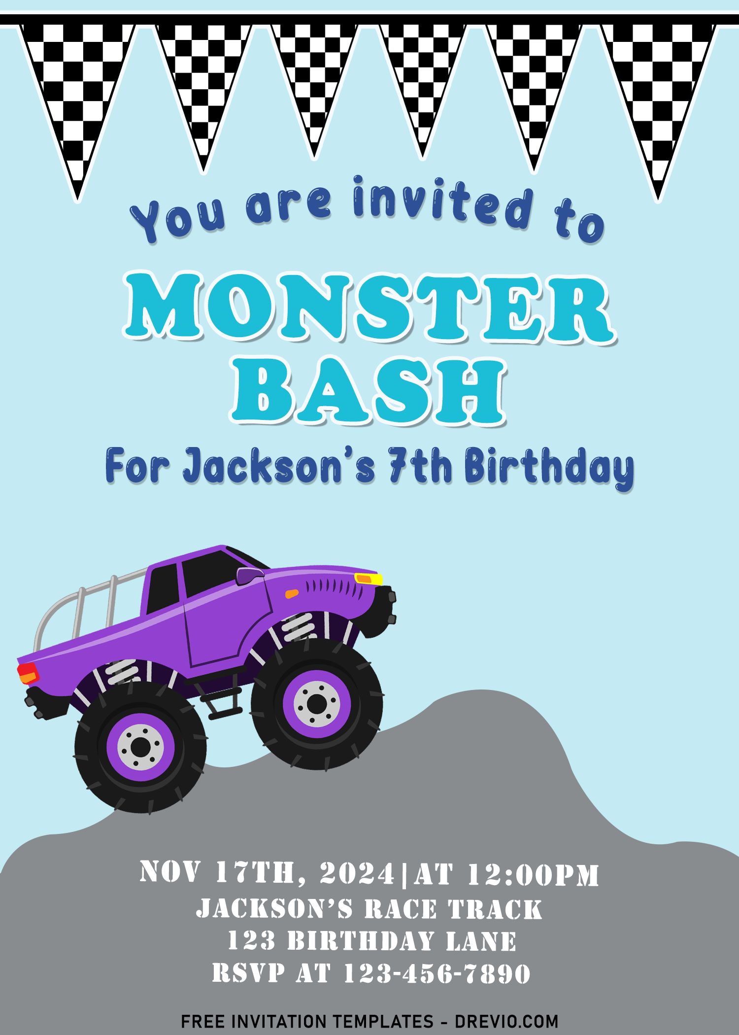 7 Awesome Buggy Birthday Bash Invitation Templates For Your Son S Birthday Download Hundreds Free Printable Birthday Invitation Templates