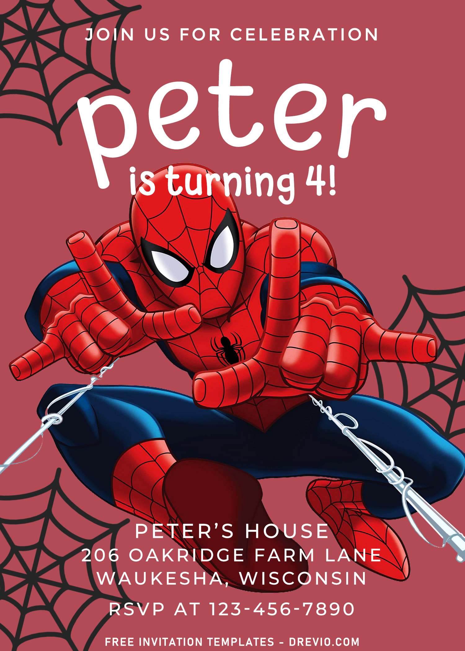 9+ Amazing Spiderman Invitation Templates Perfect For Your Son's Birthday |  Download Hundreds FREE PRINTABLE Birthday Invitation Templates