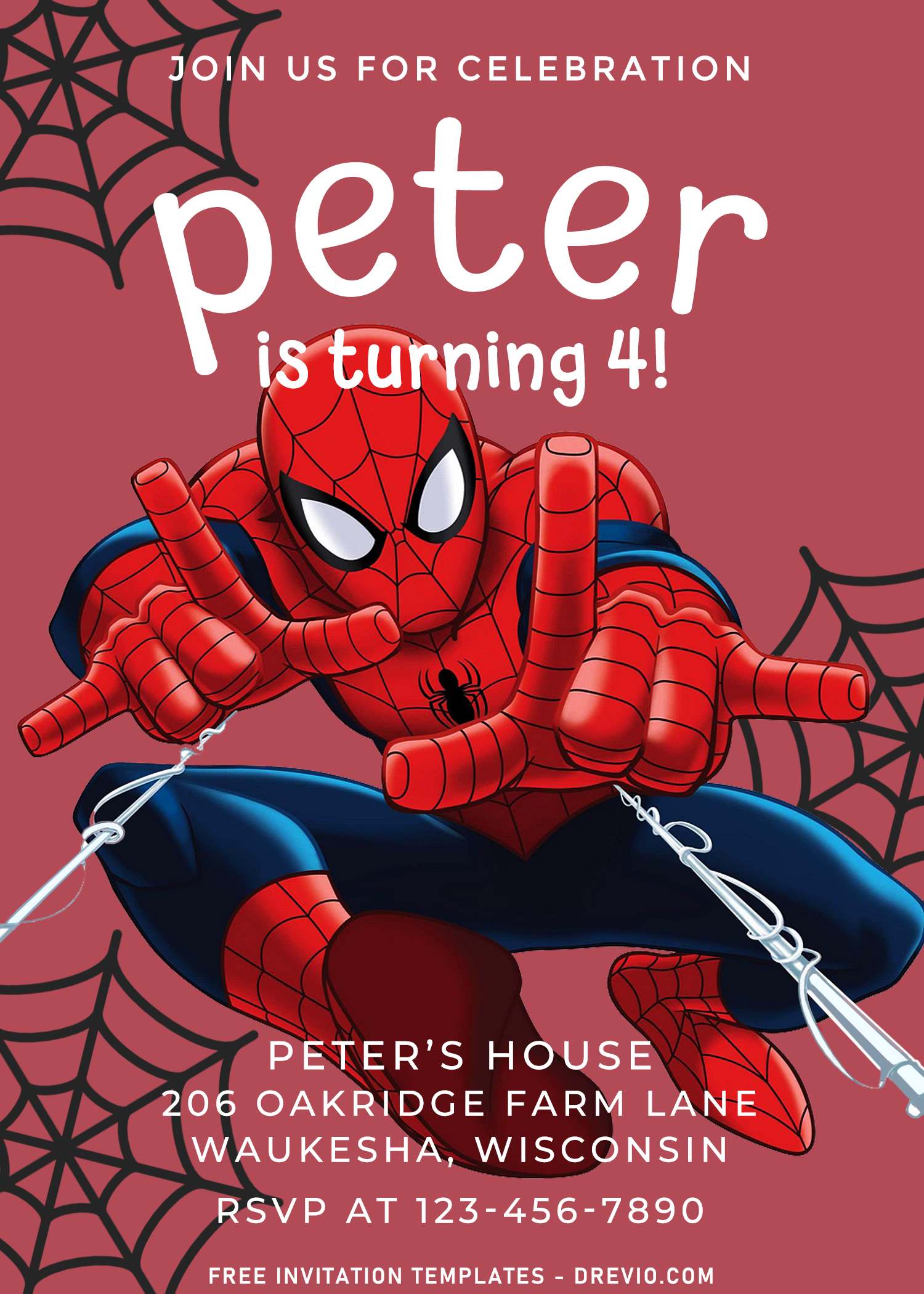 SPIDERMAN AT HOME : birthday animation 