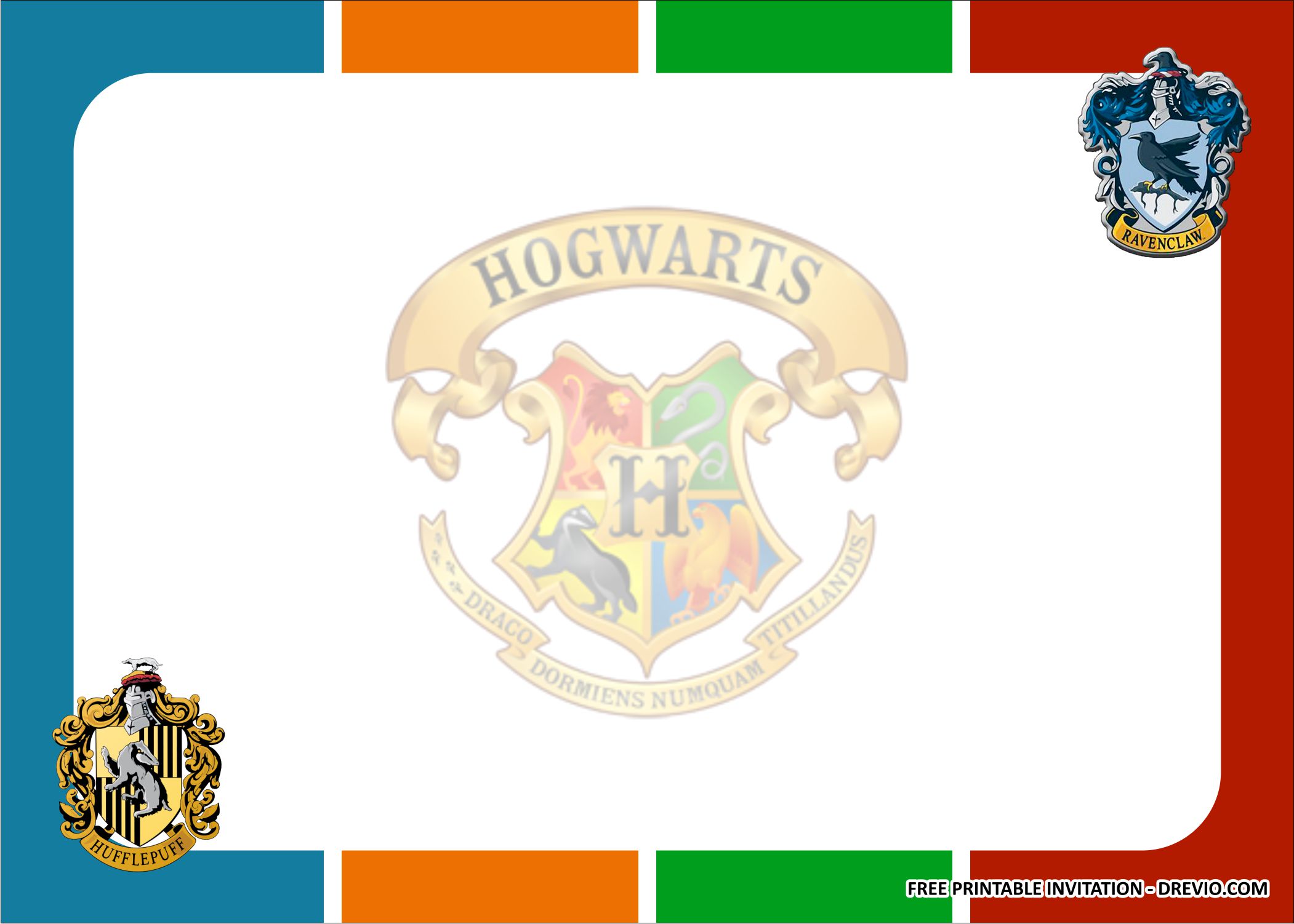 Free Printable Hogwarts' Houses DIY Award Ribbons - Harry Potter Party